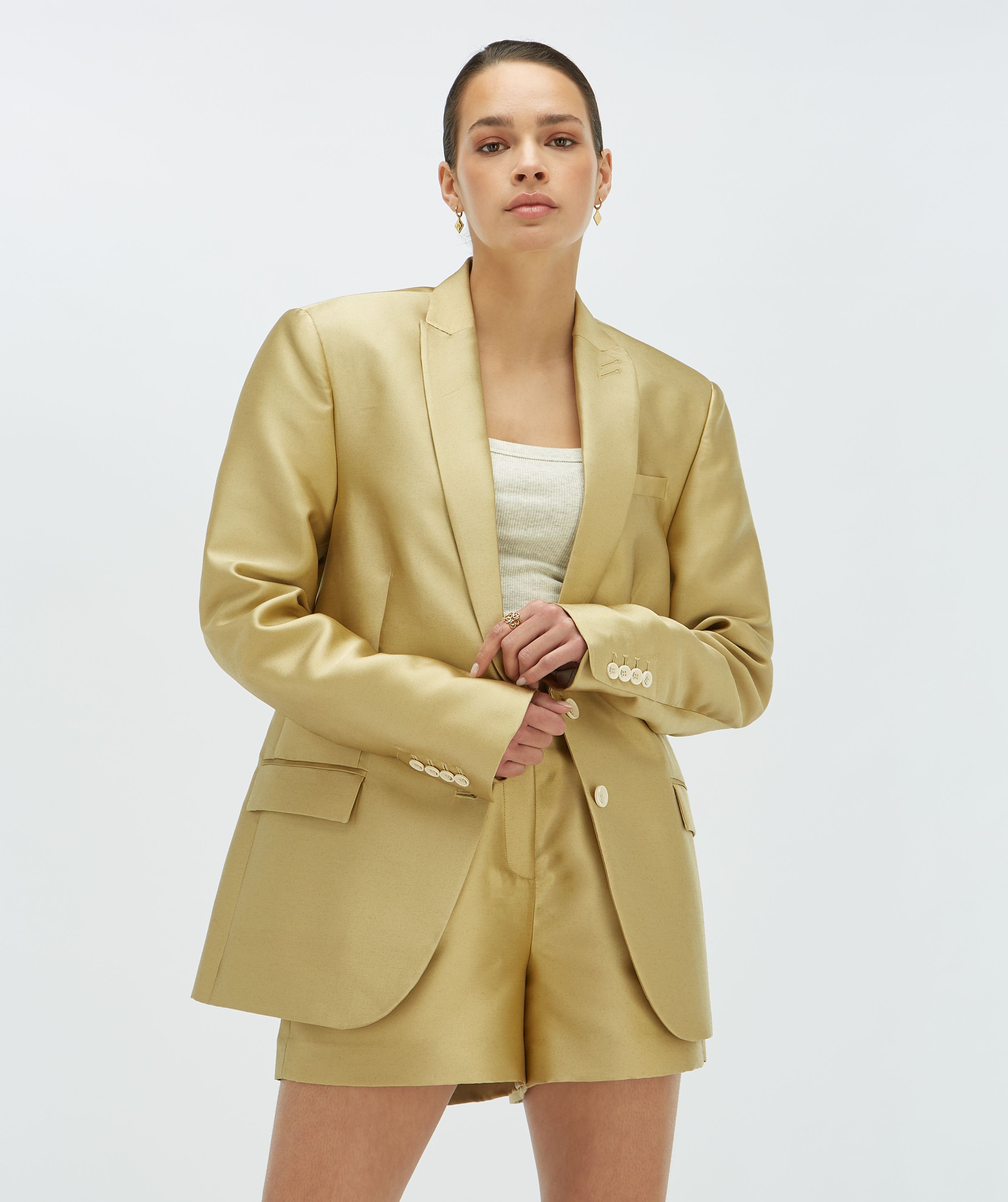 DANEA boyfriend blazer Dull Green - JOSH V | Official online shop