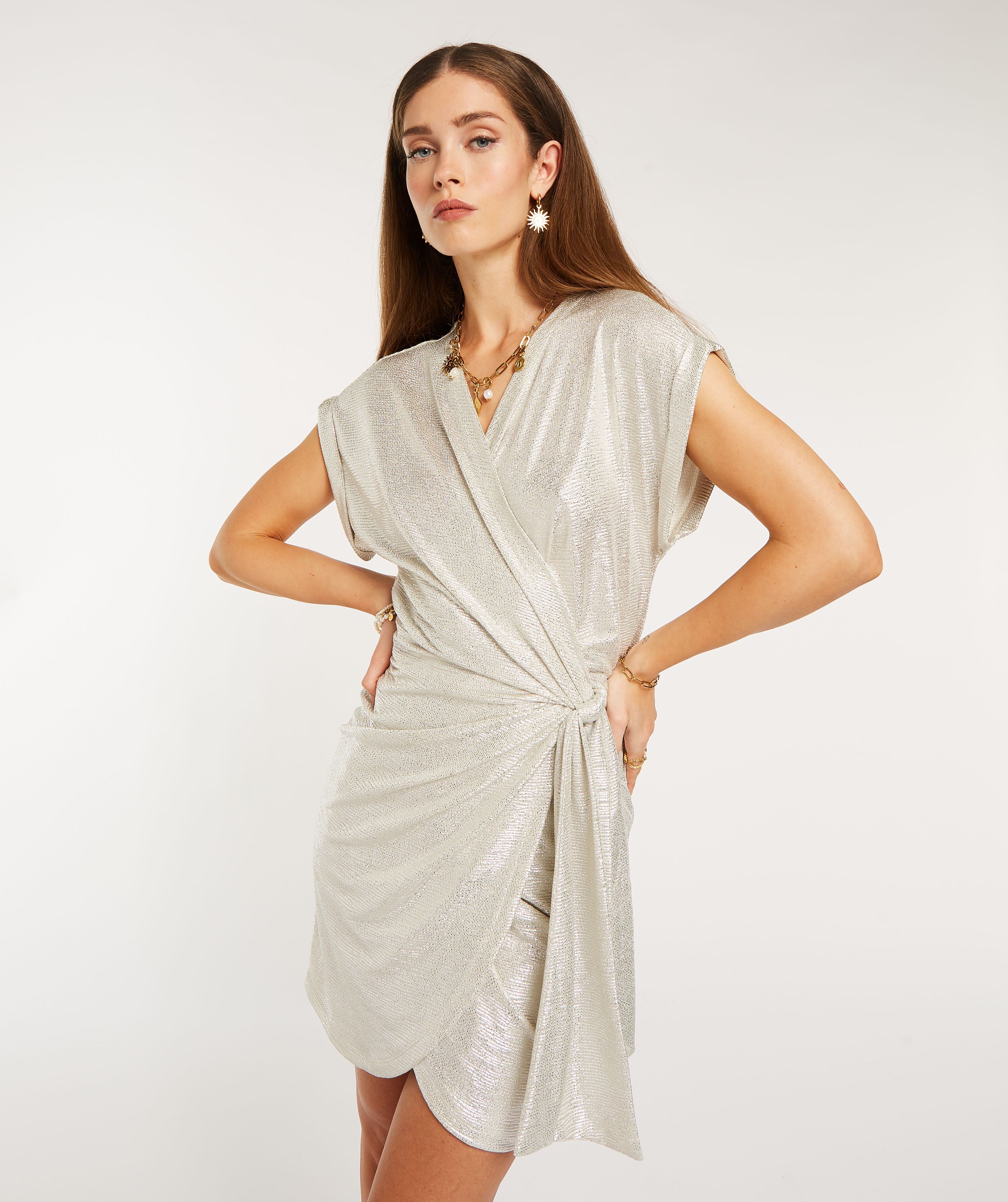 Wickelkleid glitzer