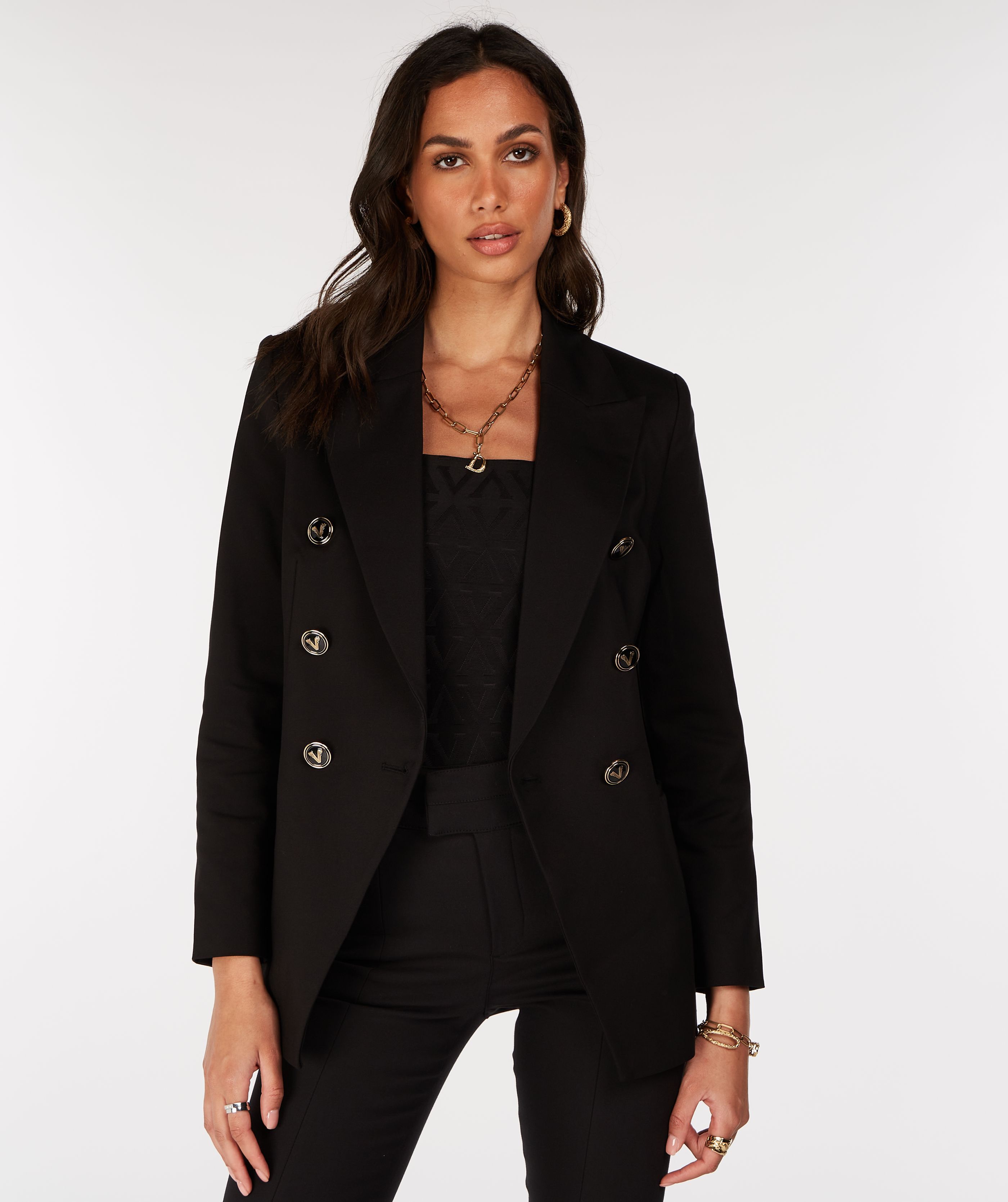 アウターその他 NENSI DOJAKA Woman Blazer Black NDAW23JKT019 BLACK Nensi Dojaka Blazers, sport coats and suit jackets for Women