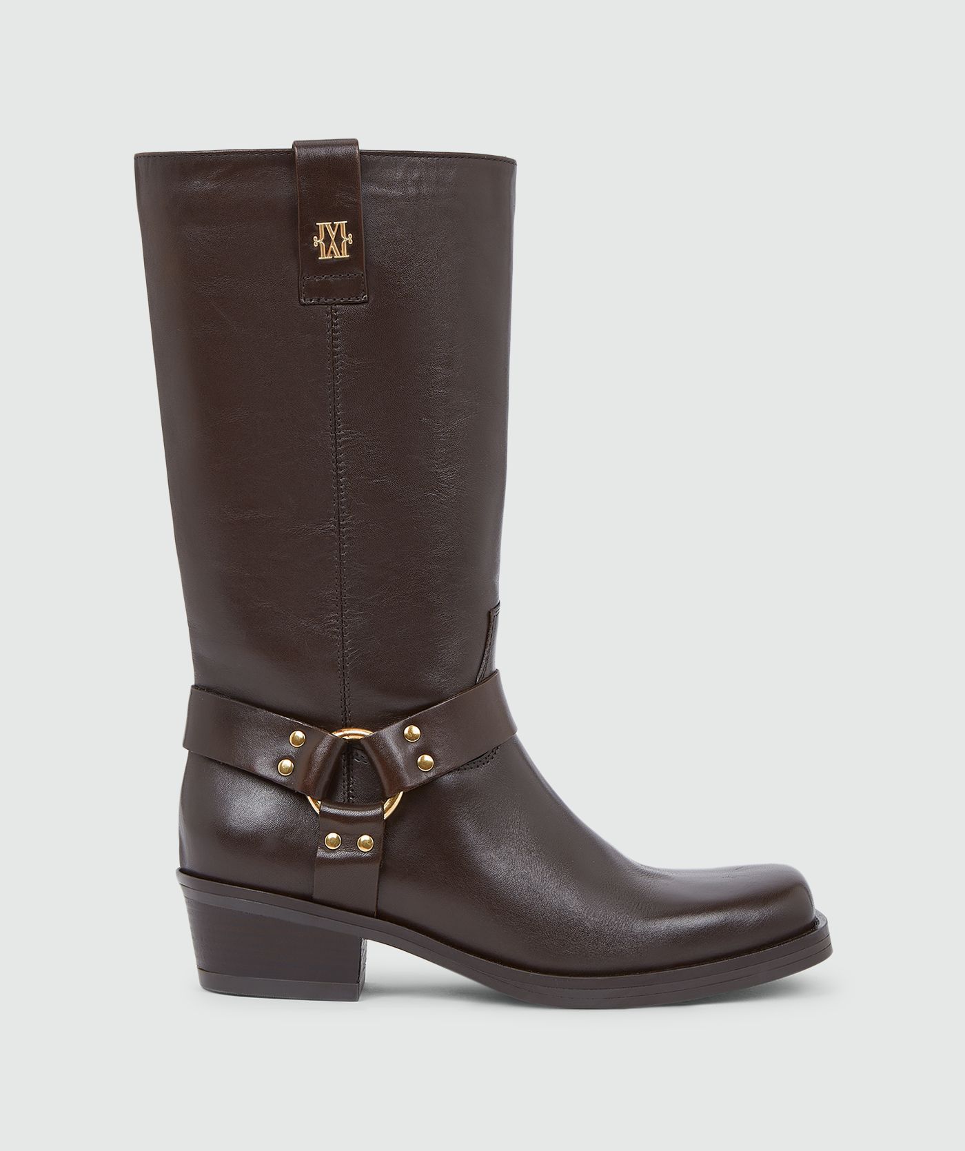 LILIAN leather boots Dark Brown - JOSH V | Official online shop