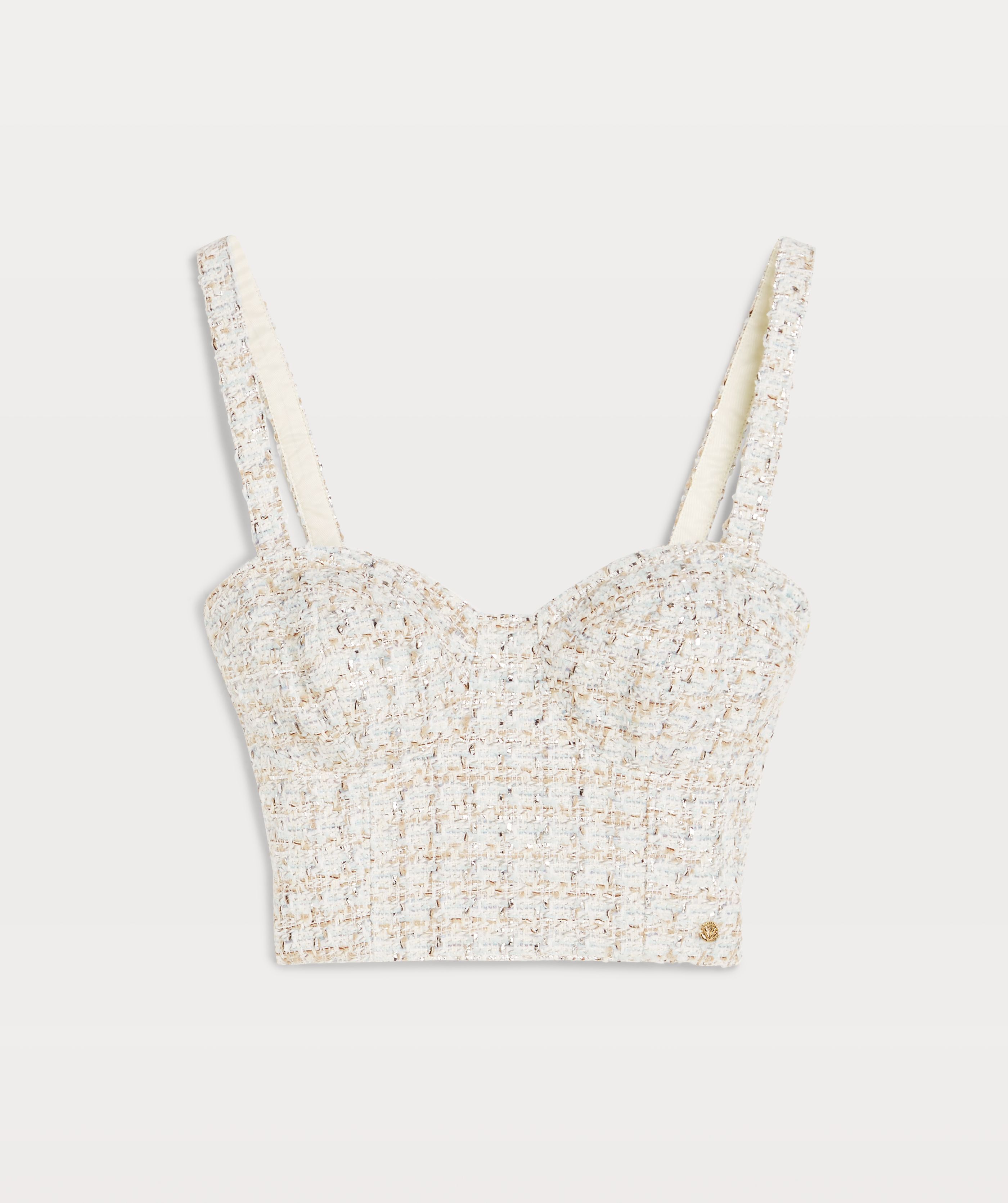 SALLY slim fit women's bustier with lurex | JOSH V
