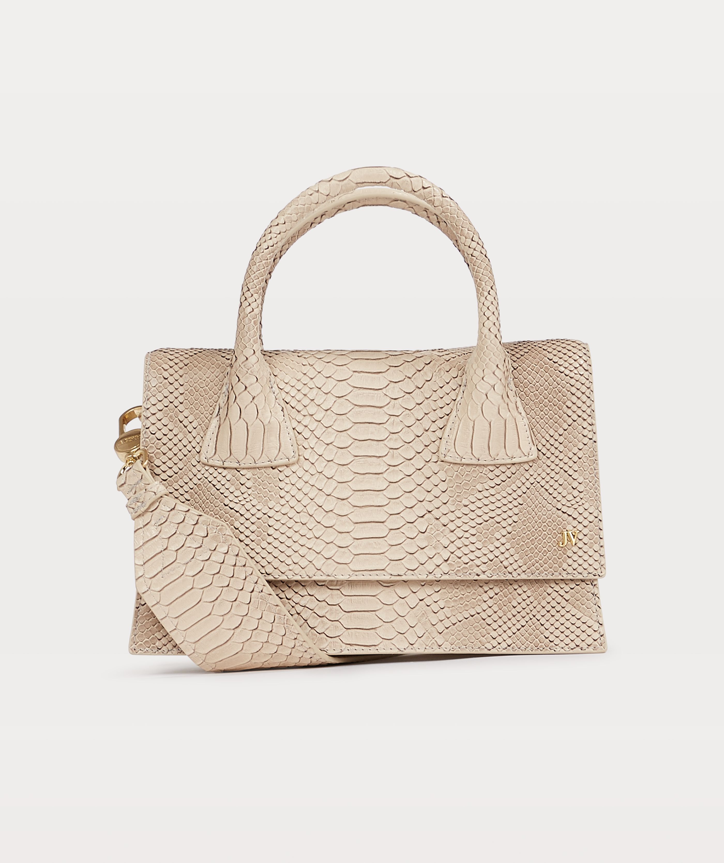 Beige snake print bag shop