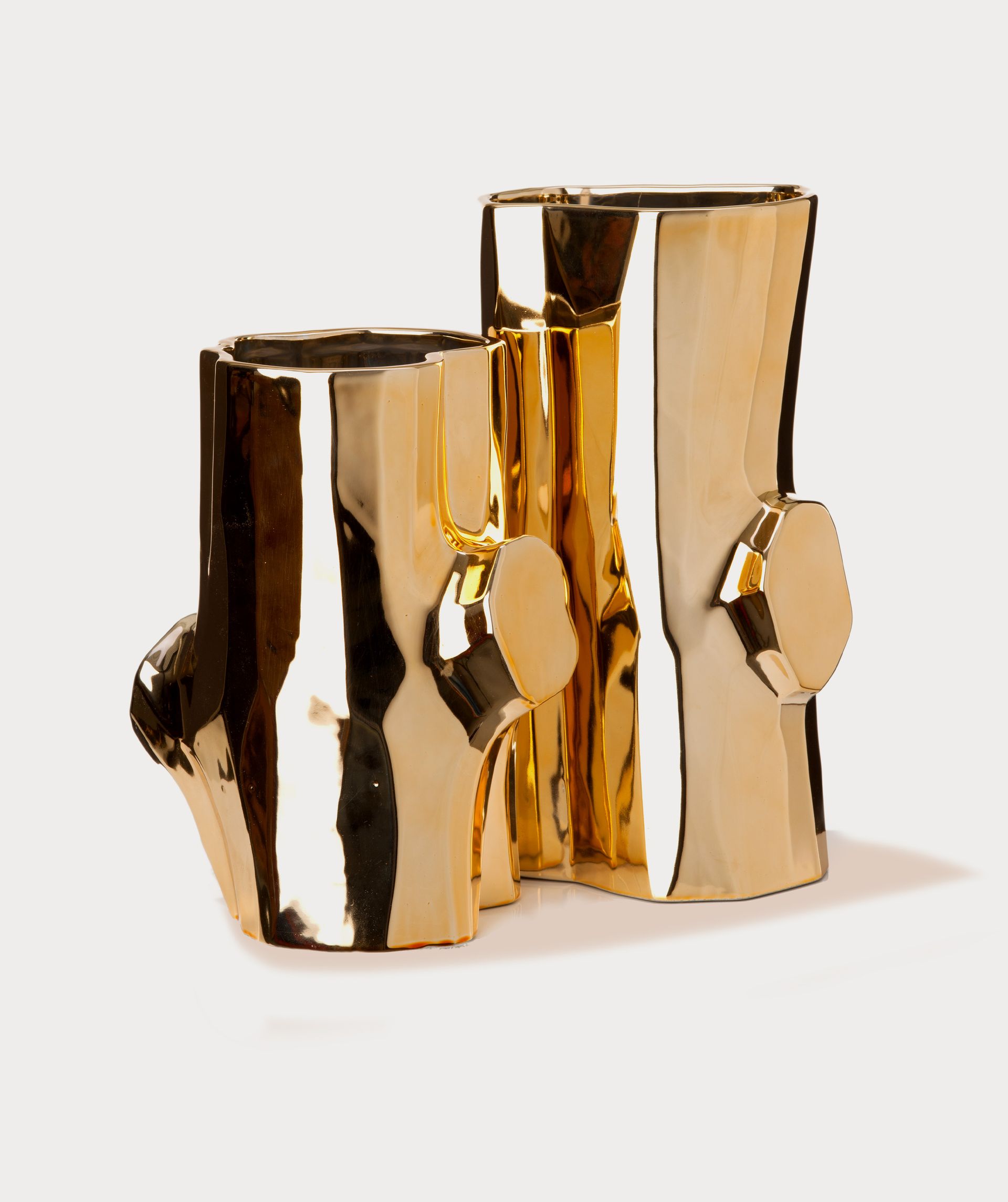 Log vase (S) - pols potten