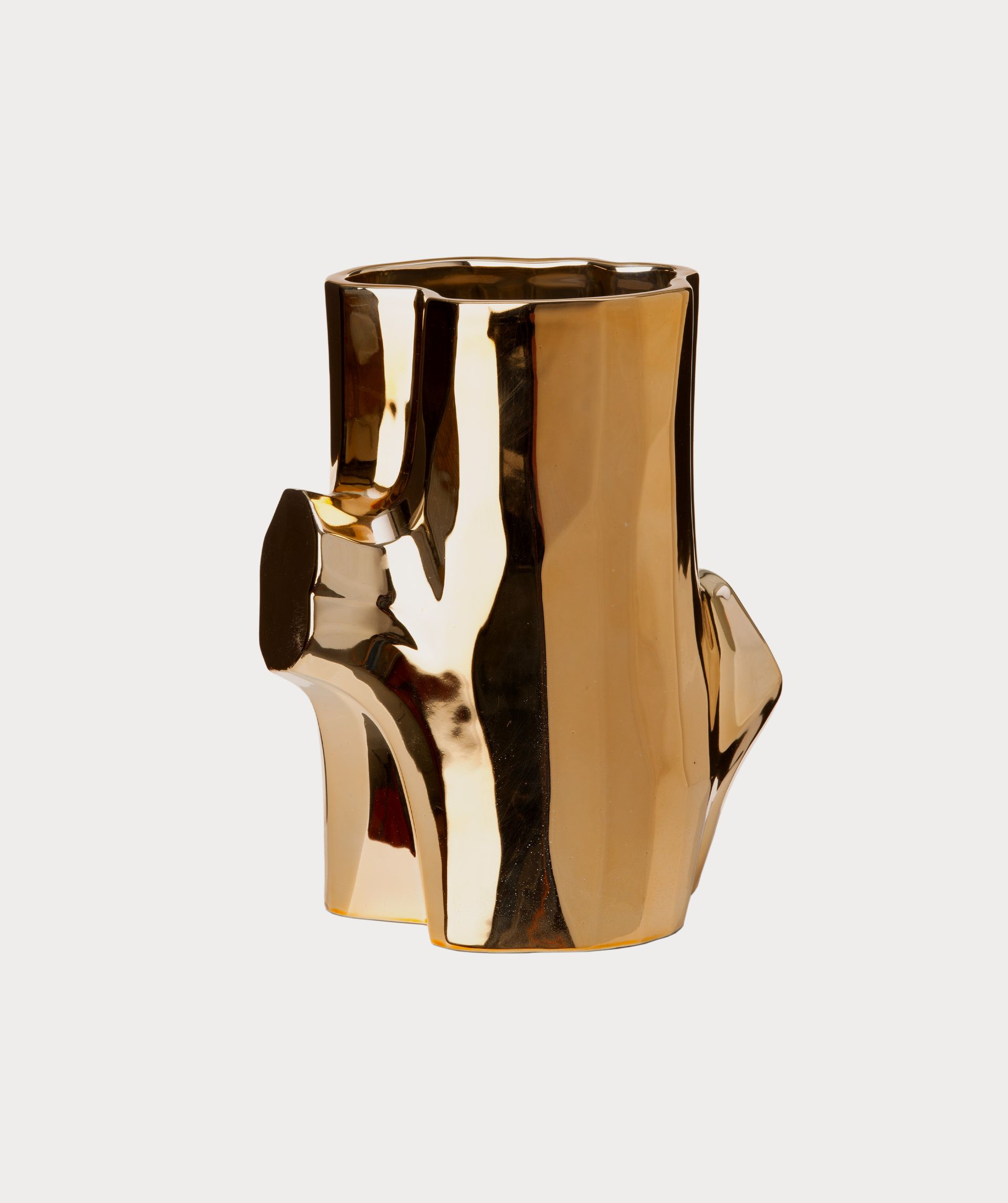 Log vase (S) - pols potten