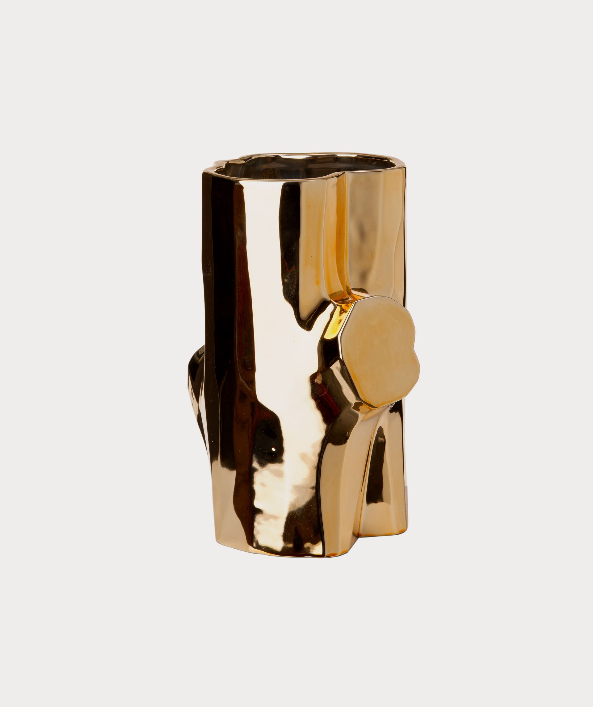 Log vase (S) - pols potten