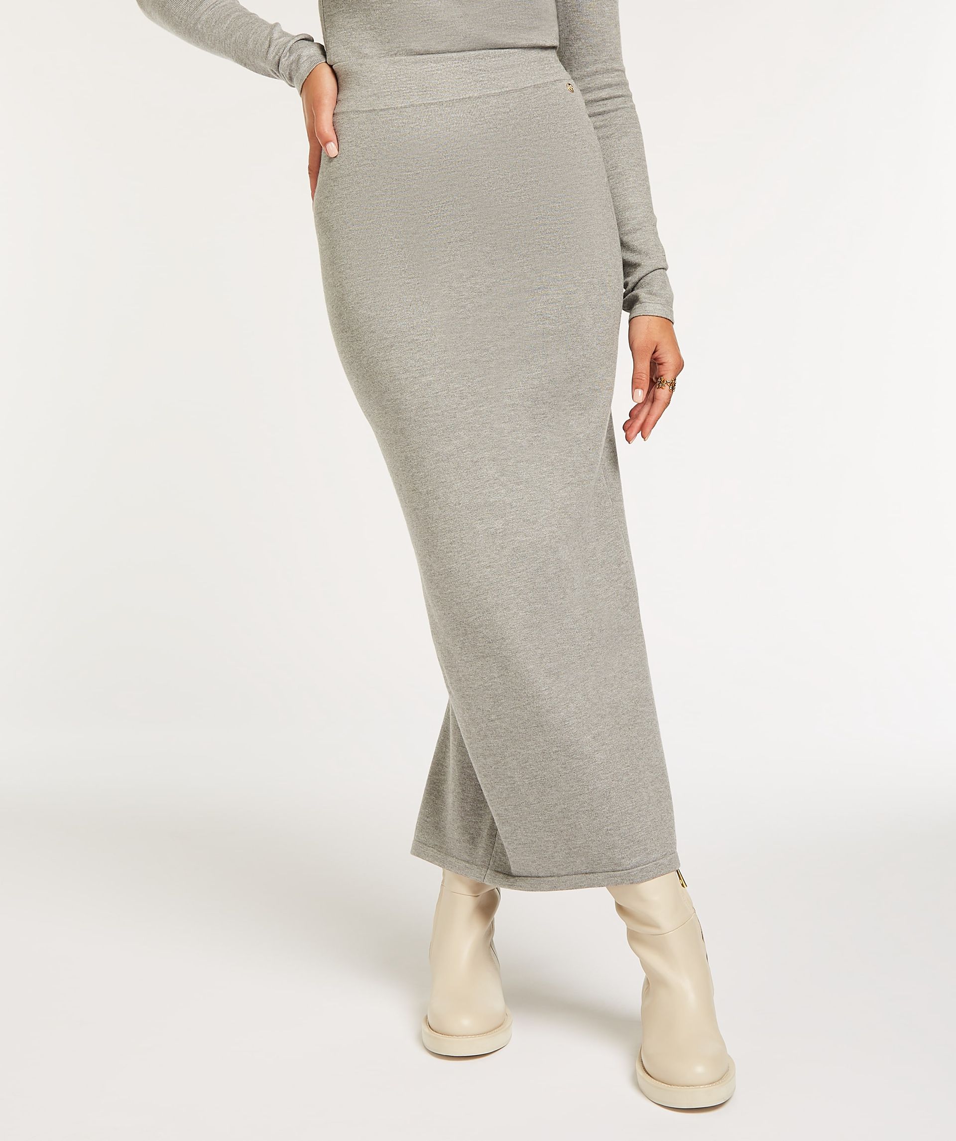 ADDISON fitted maxi skirt