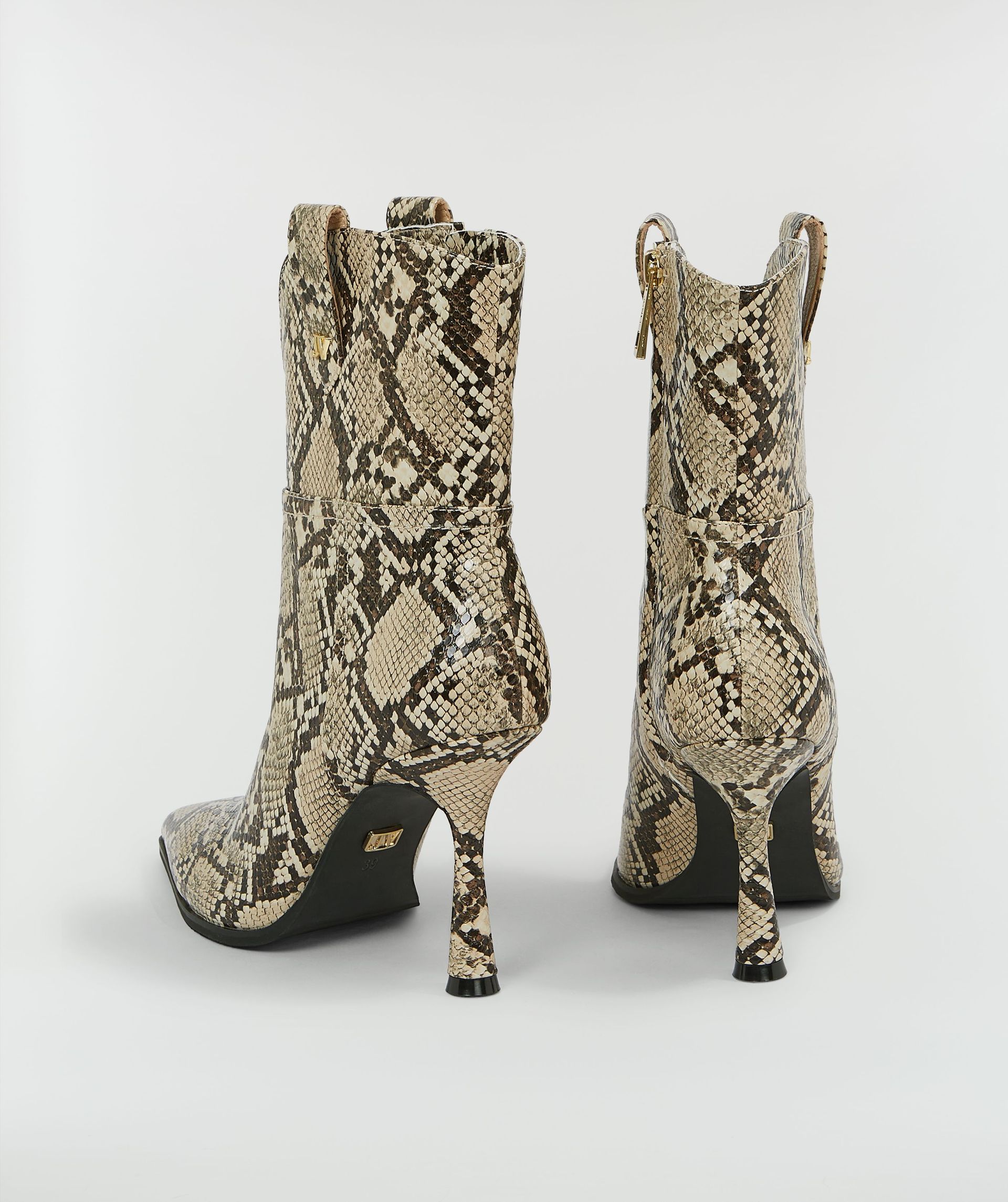 ADELINE laarzen met slangenprint