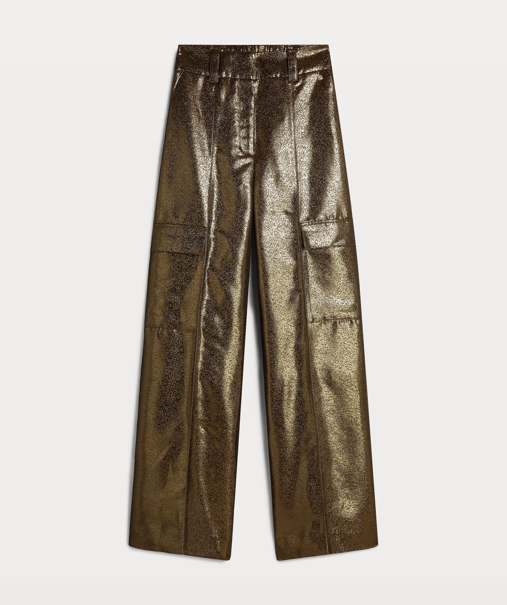 ALI straight fit pants in metallic