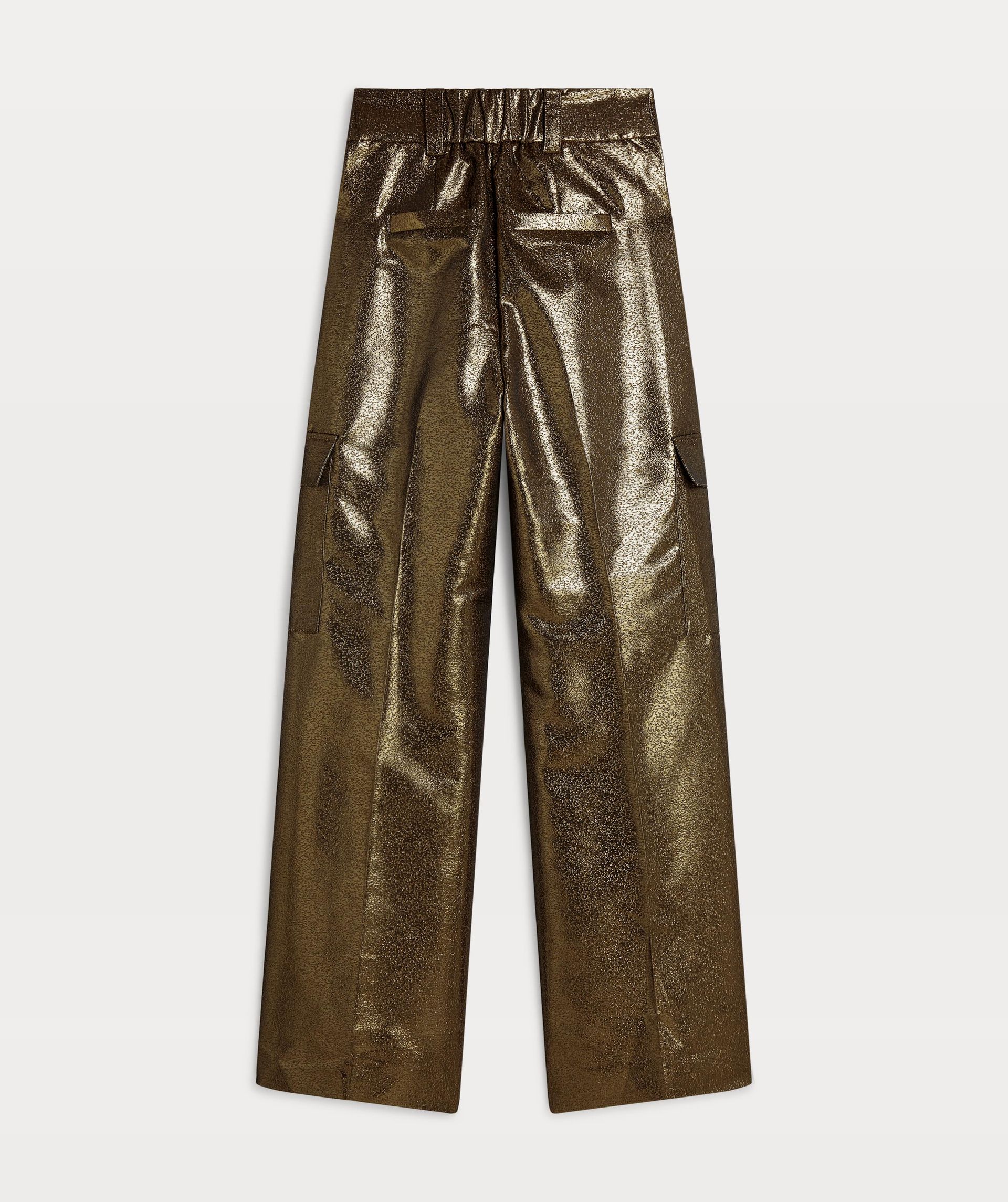 ALI straight fit pants in metallic