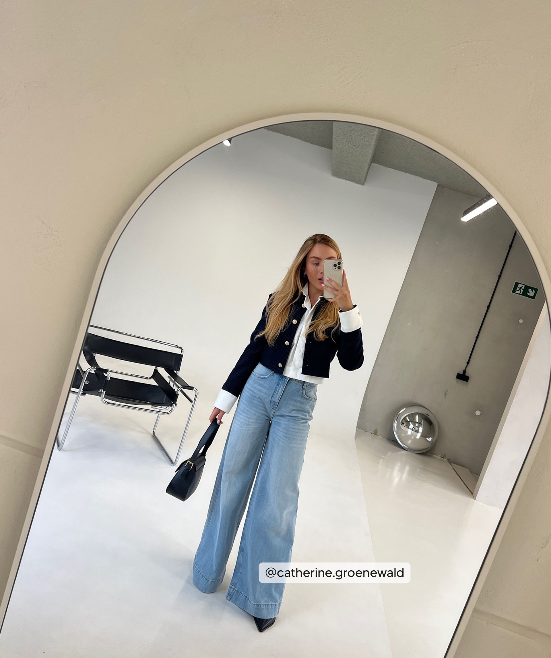 ALINA mid rise wide leg jeans