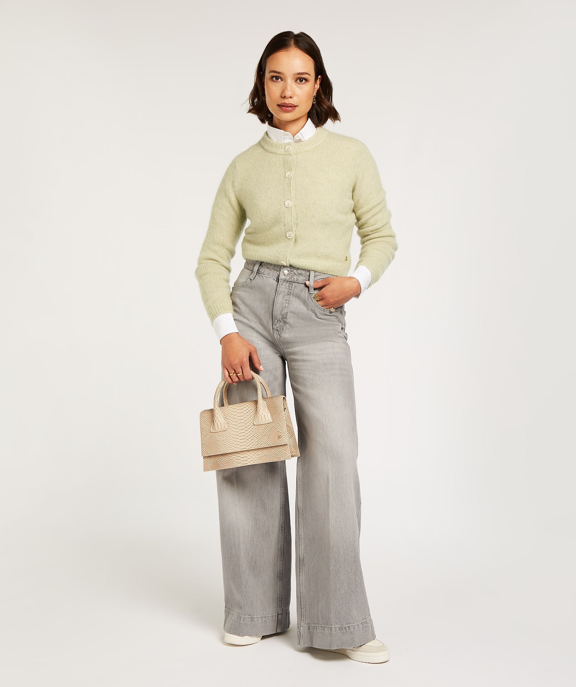 ALINA mid rise wide leg jeans