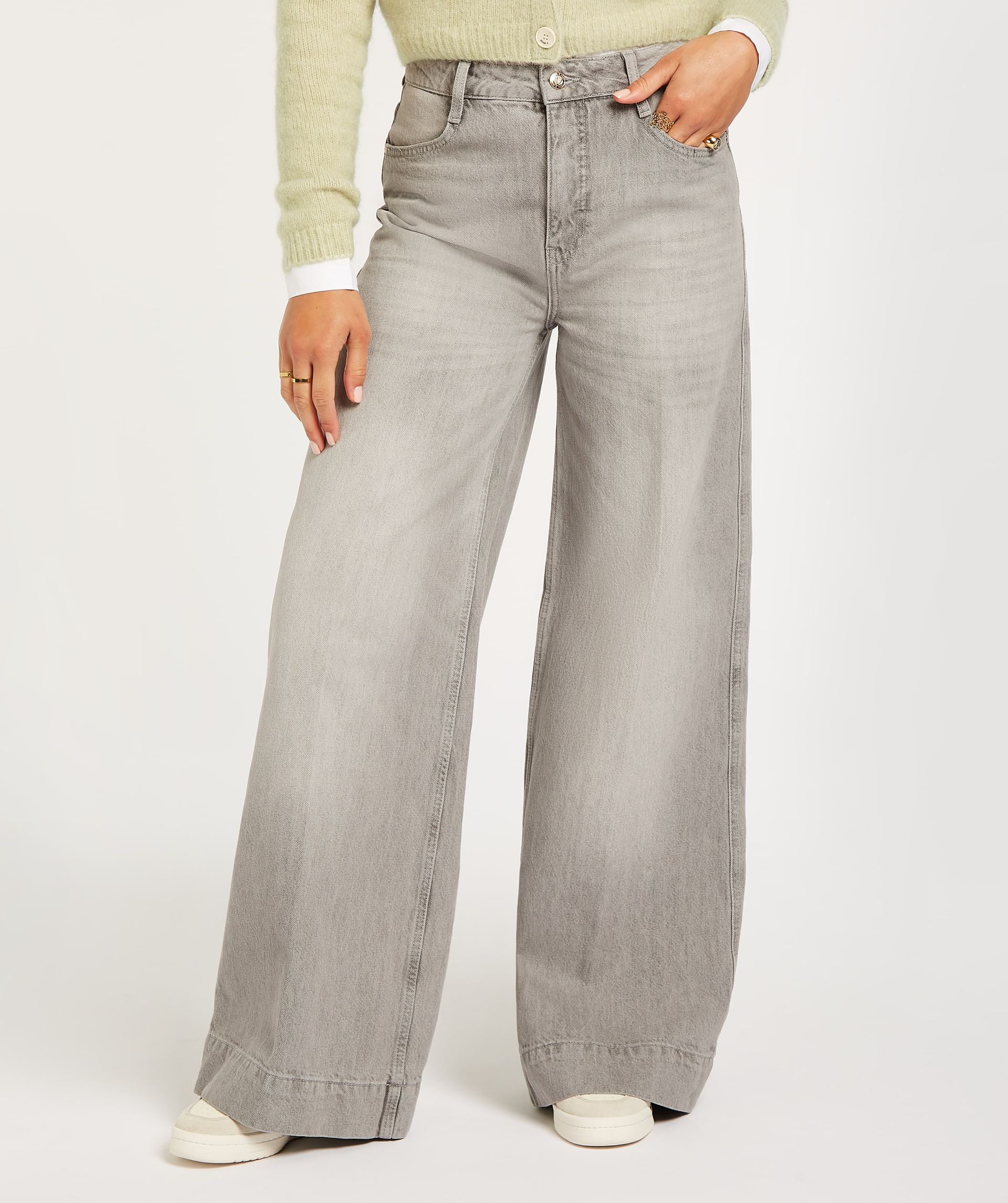 ALINA mid rise wide leg jeans