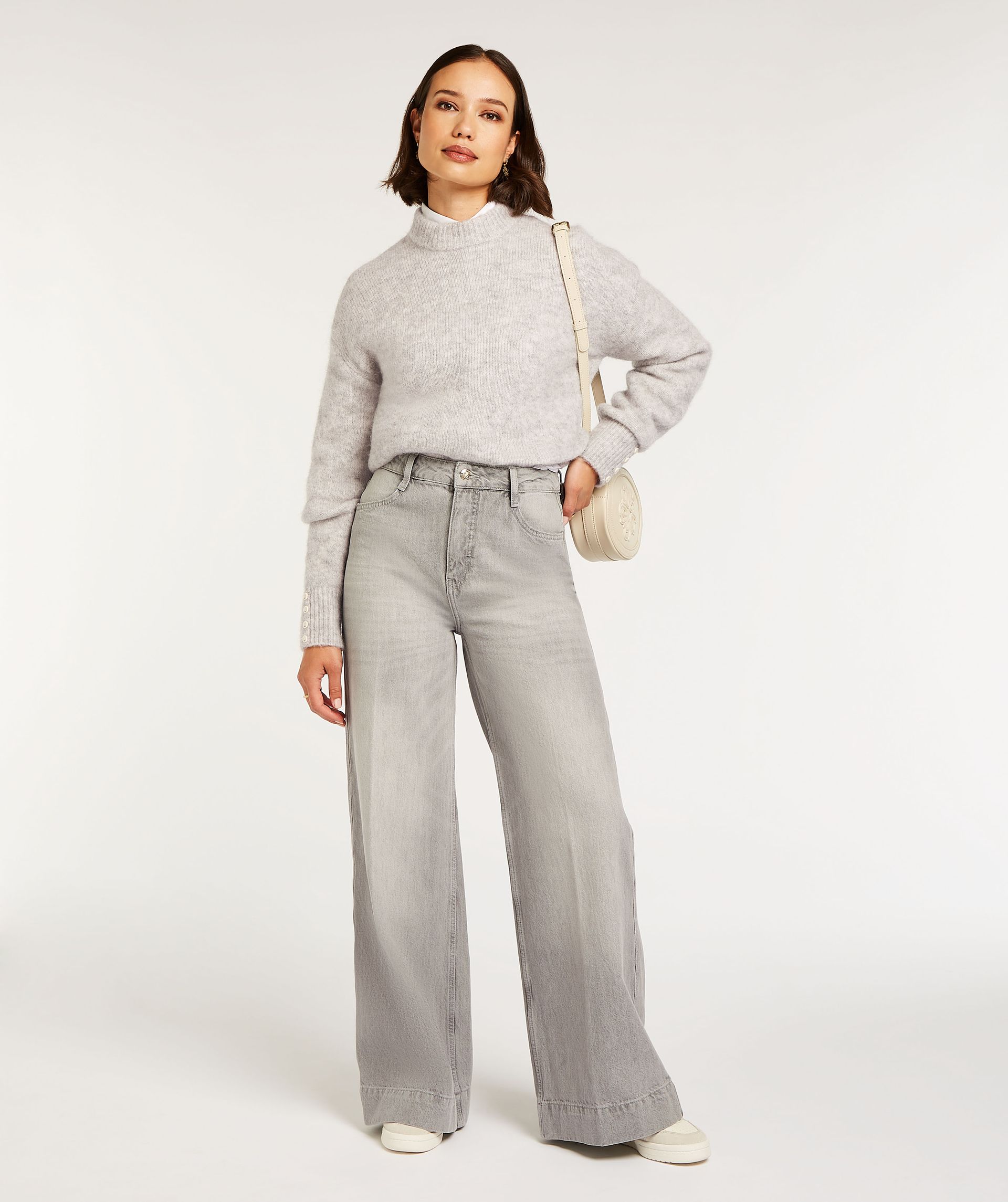 ALINA mid rise wide leg jeans