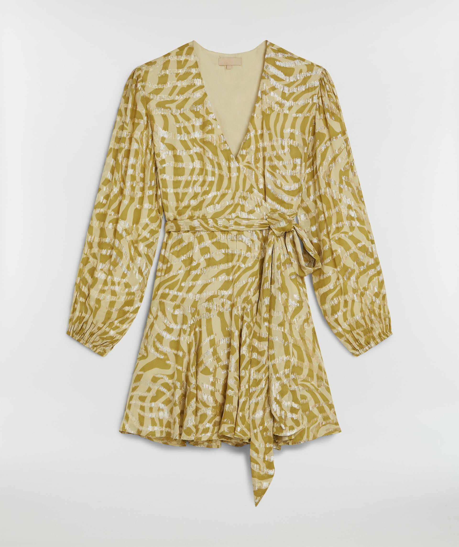 ALIYA overslagjurk met lurex - Josh V