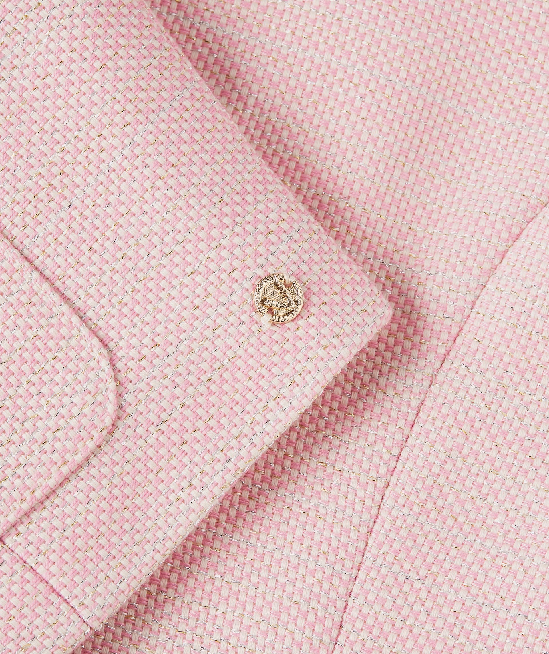 ANNELIN regular fit blazer top met lurex