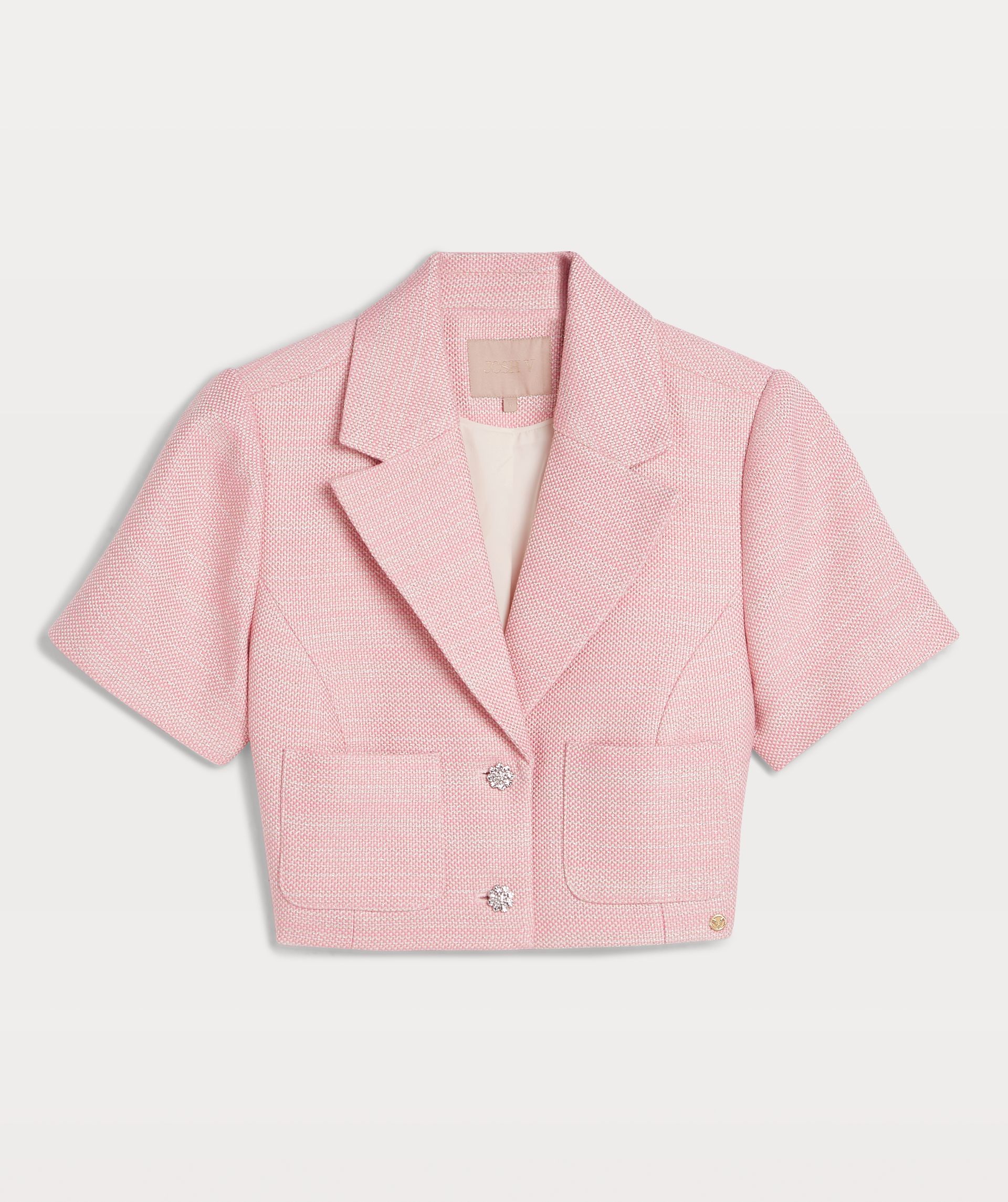 ANNELIN regular fit blazer top met lurex