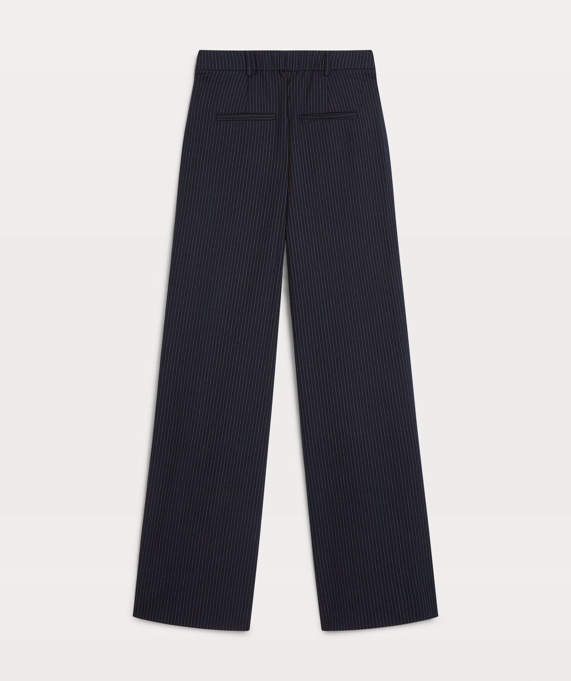 ARCHER mid rise wide leg pantalon met pinstripe