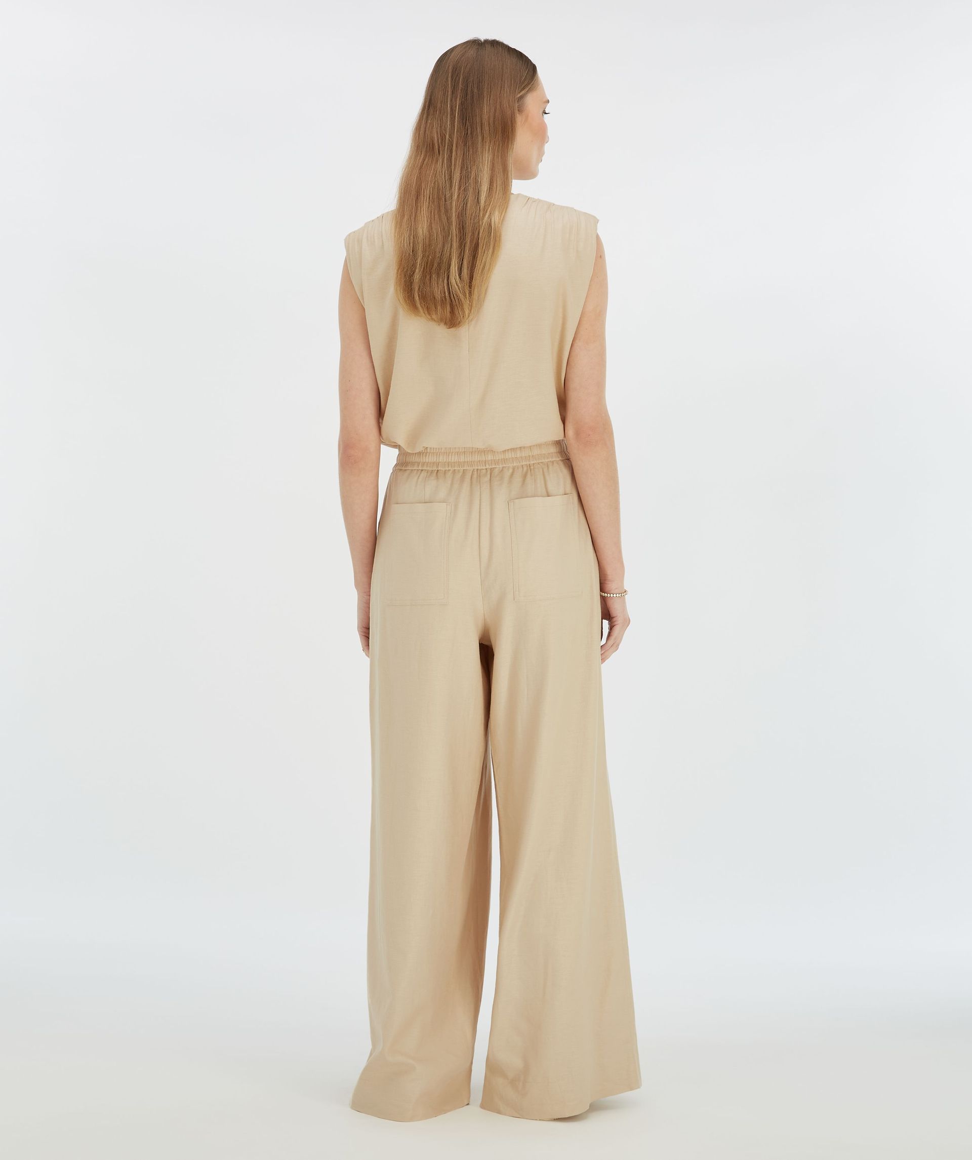 ARIES mid rise wide leg broek