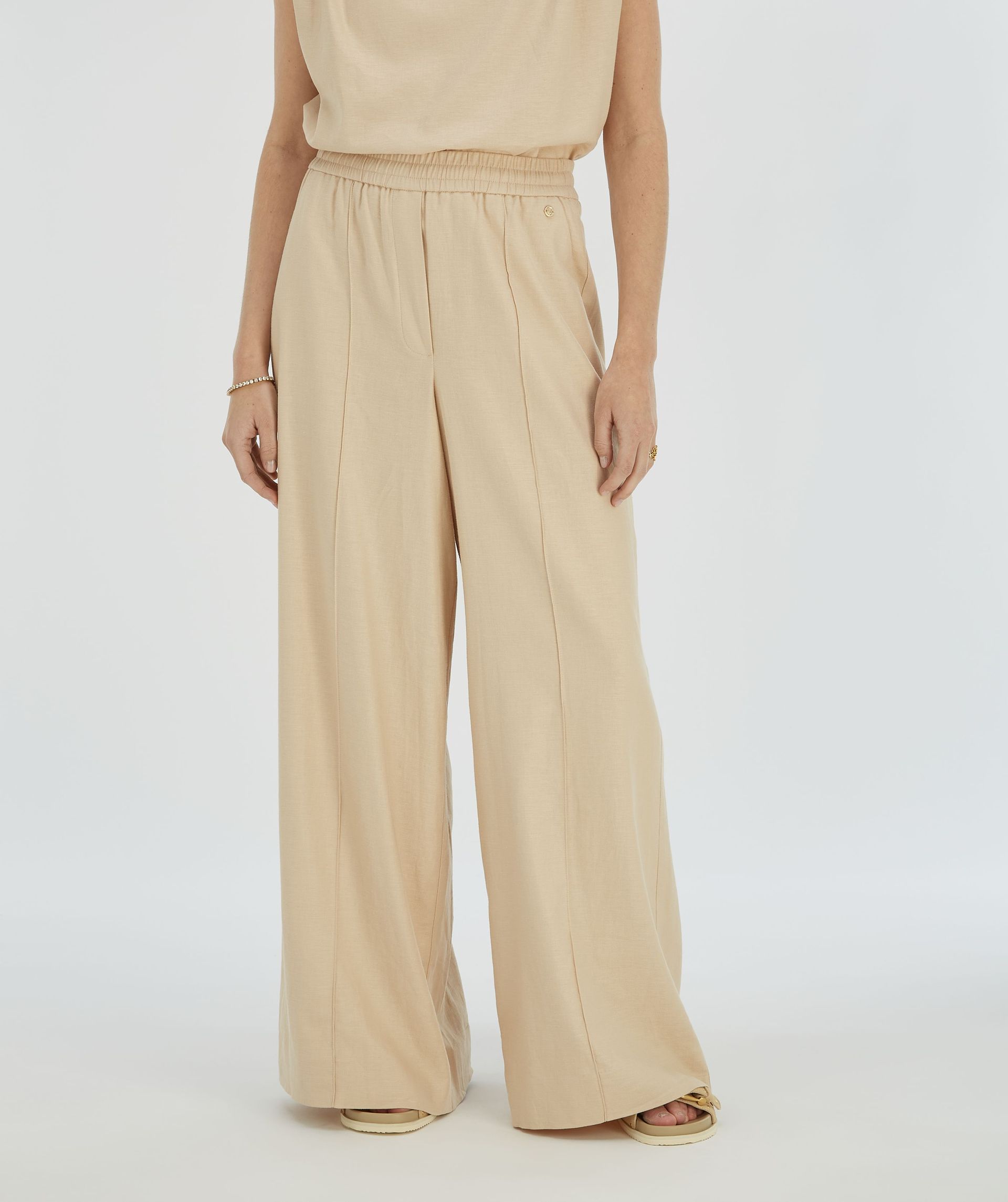 ARIES mid rise wide leg broek