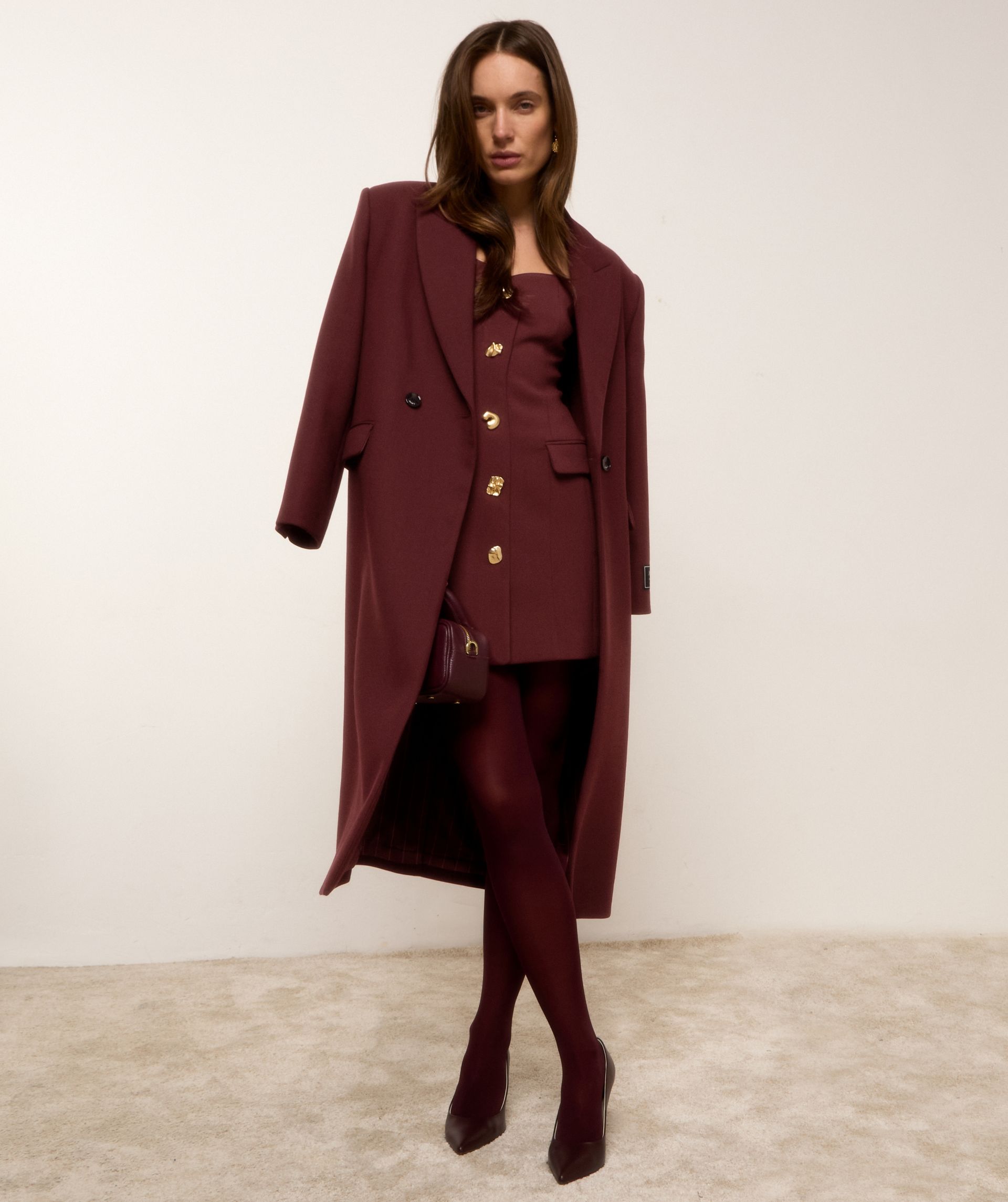 JV-ATHENA oversized coat with wool