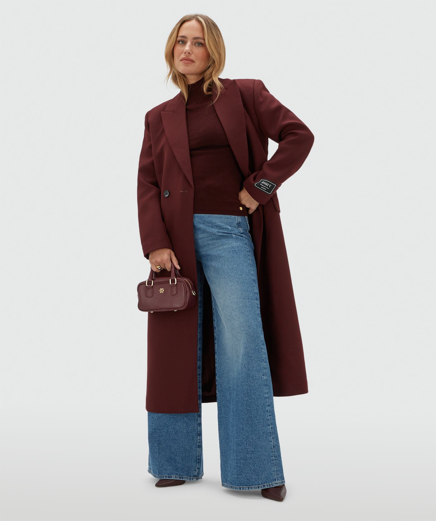 JV-ATHENA oversized coat with wool