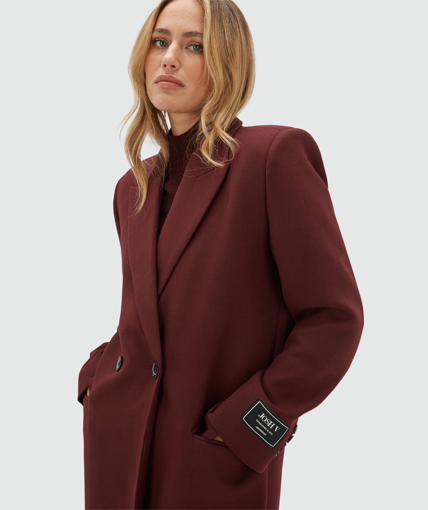 JV-ATHENA oversized coat with wool