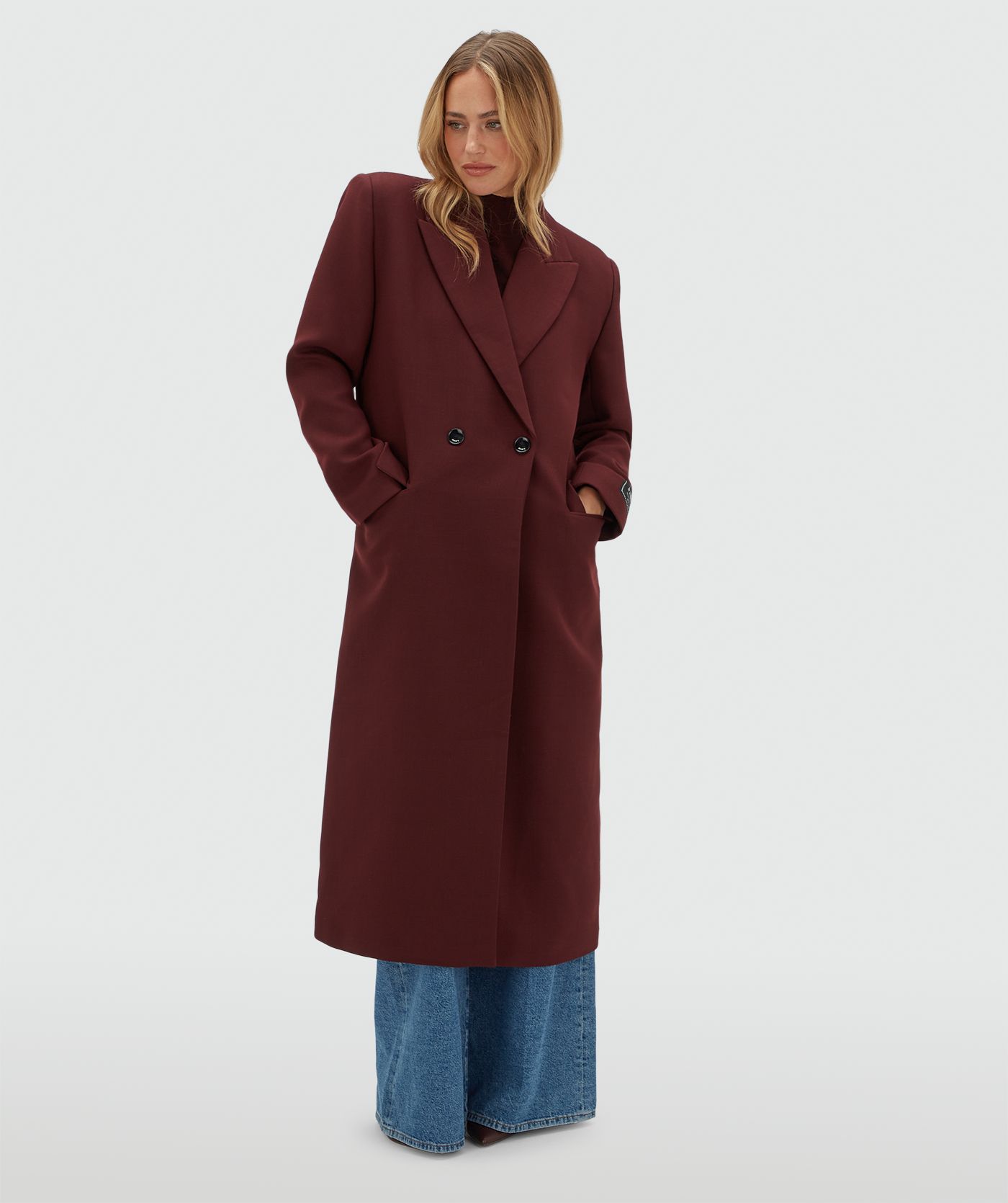 JV-ATHENA oversized coat with wool