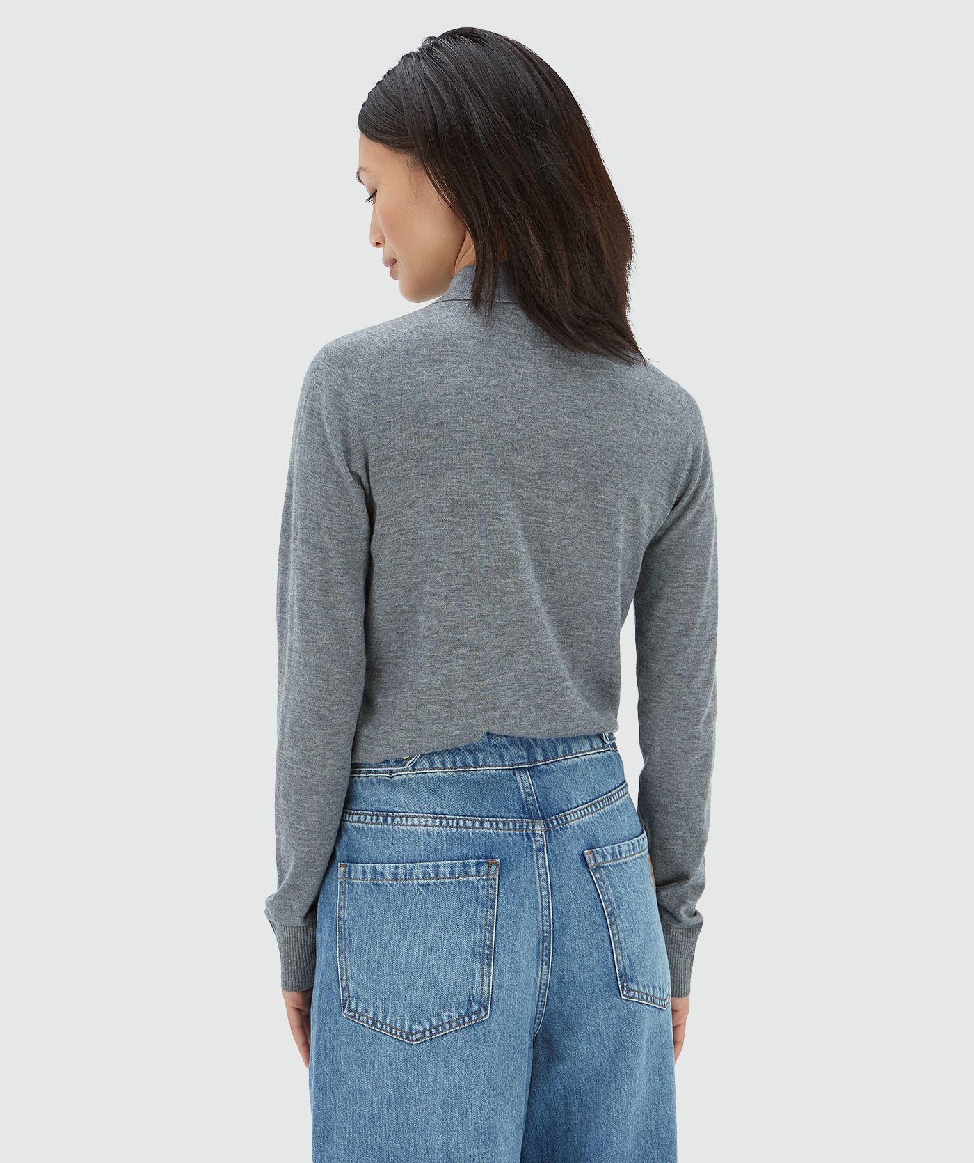 AUDREY slim fit trui met wol