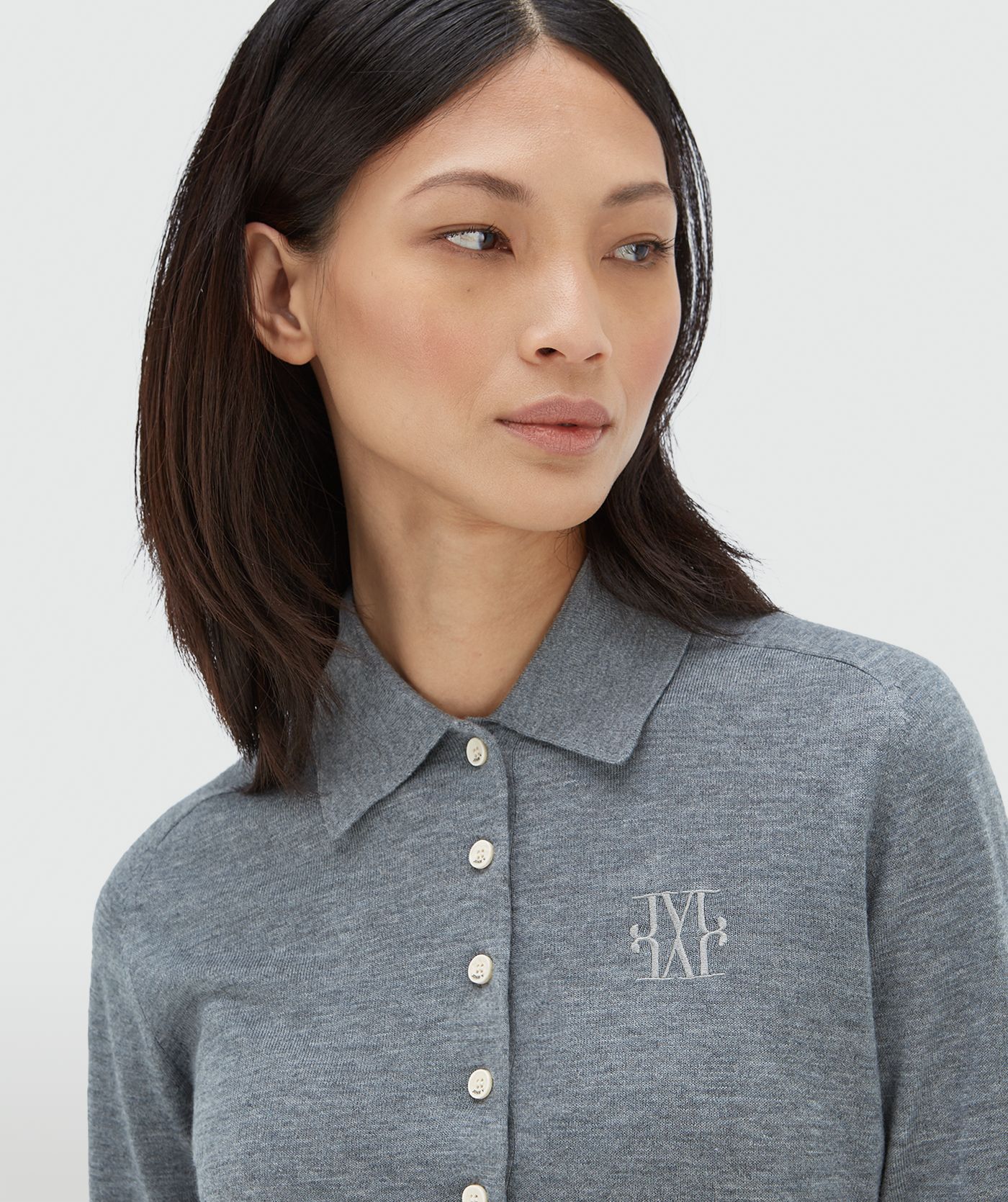 AUDREY slim fit trui met wol