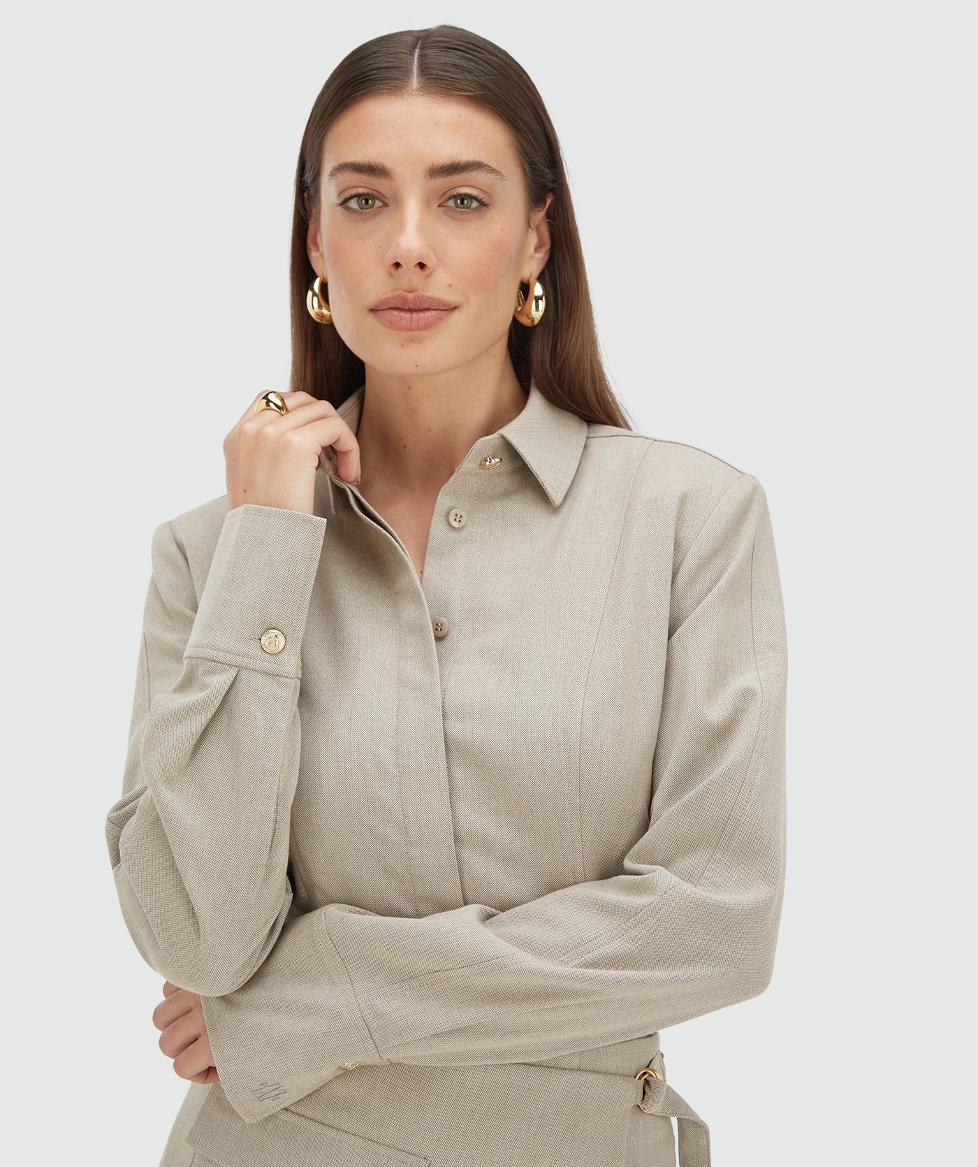 AVA fitted blouse