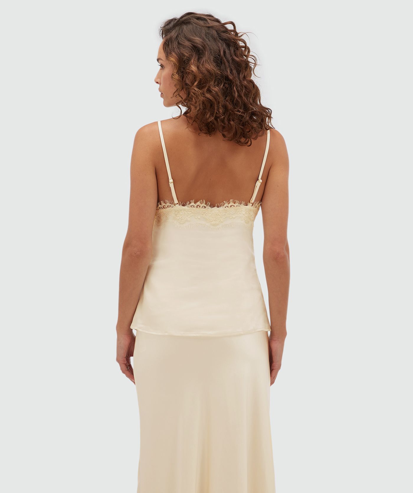 JV-BAILA regular fit top met kant
