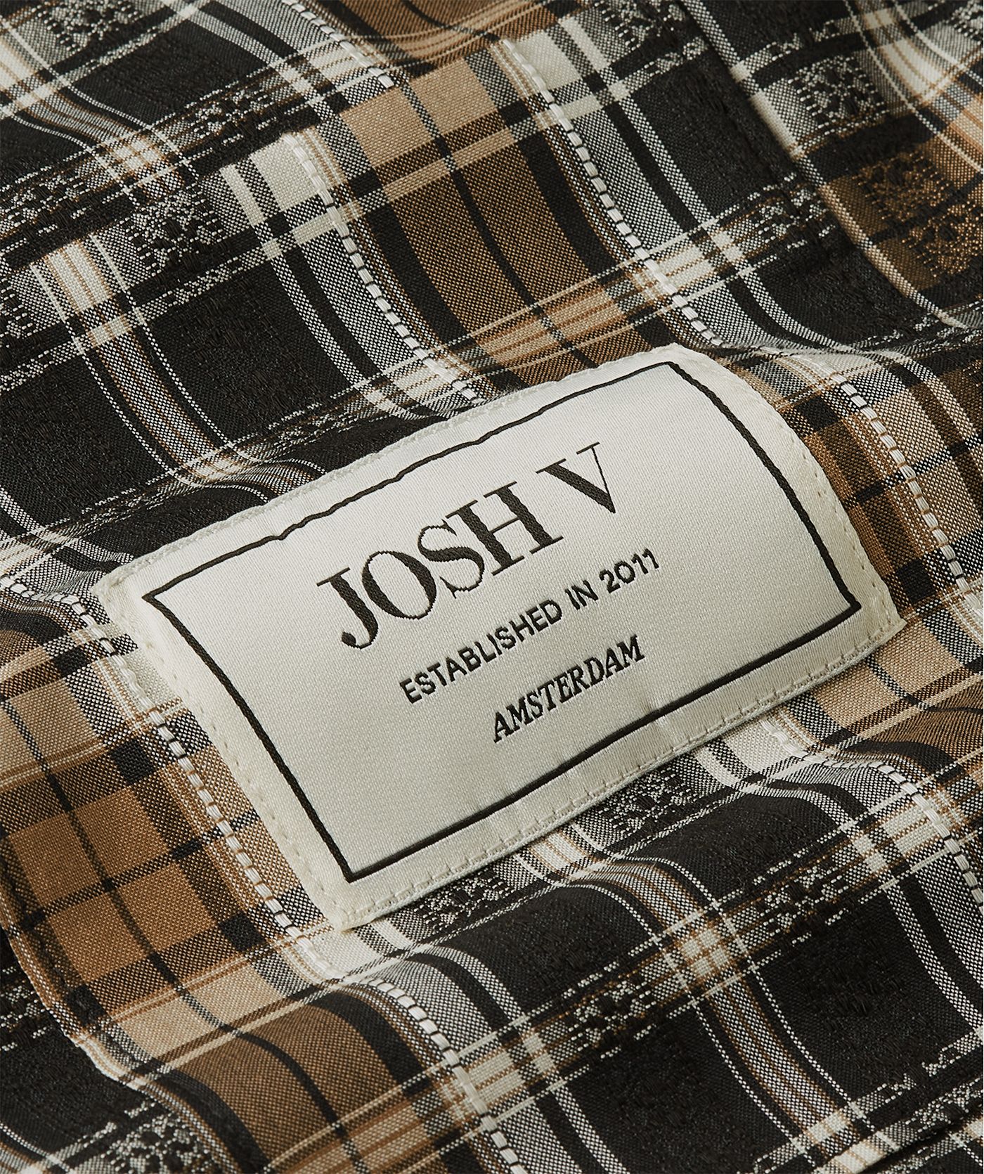 JV-BELLIS oversized checked blouse