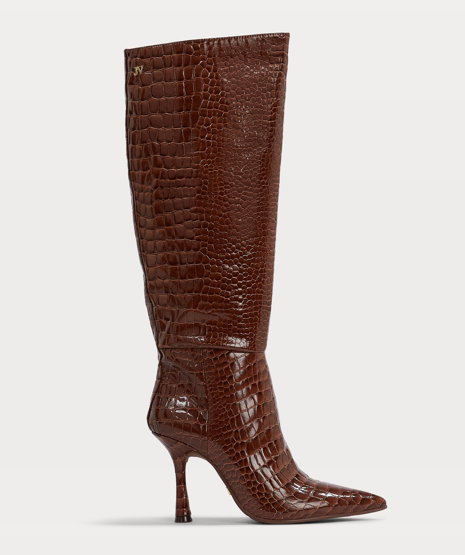 BOBO high boots with croco texture