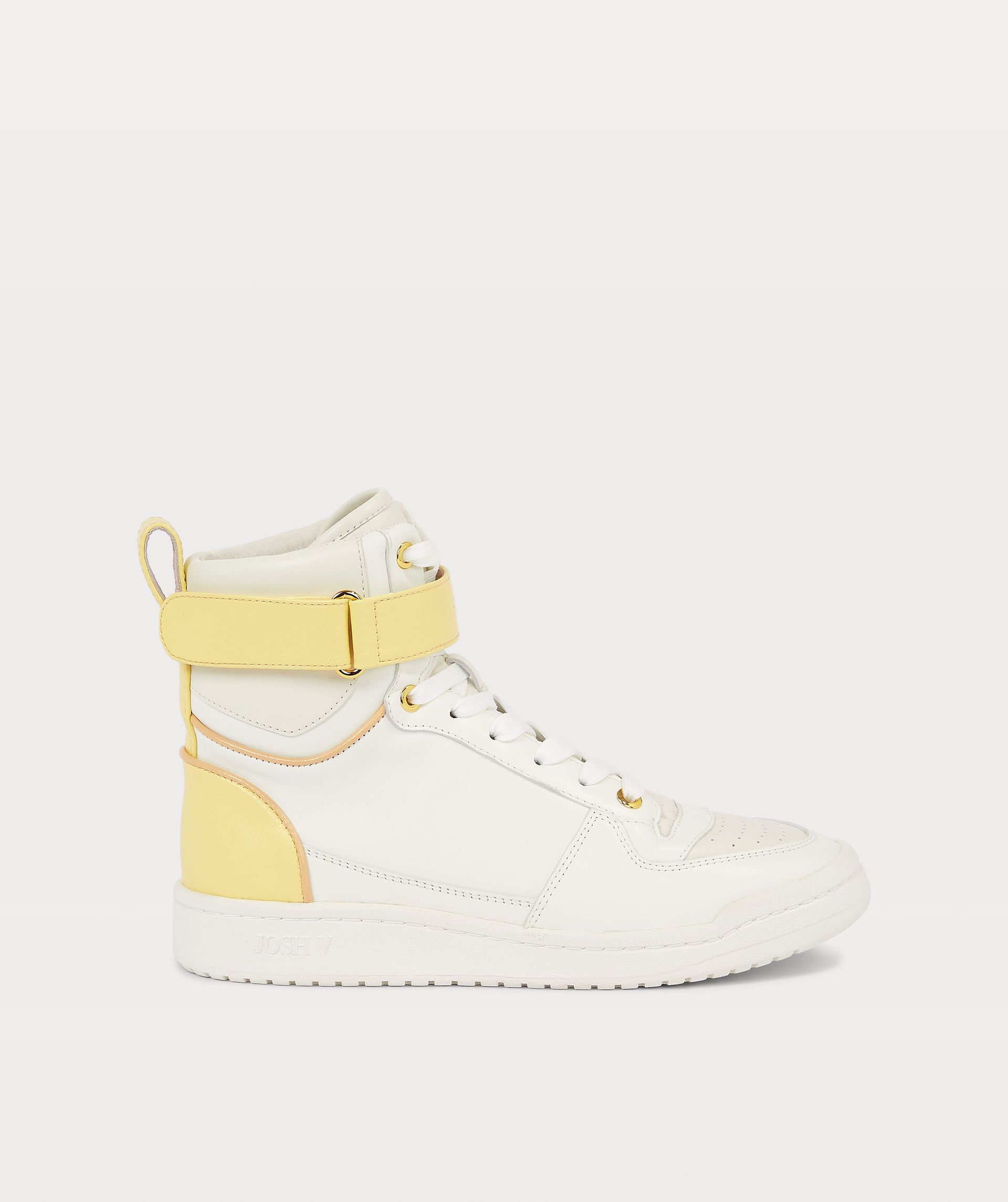 High top yellow sneakers sales