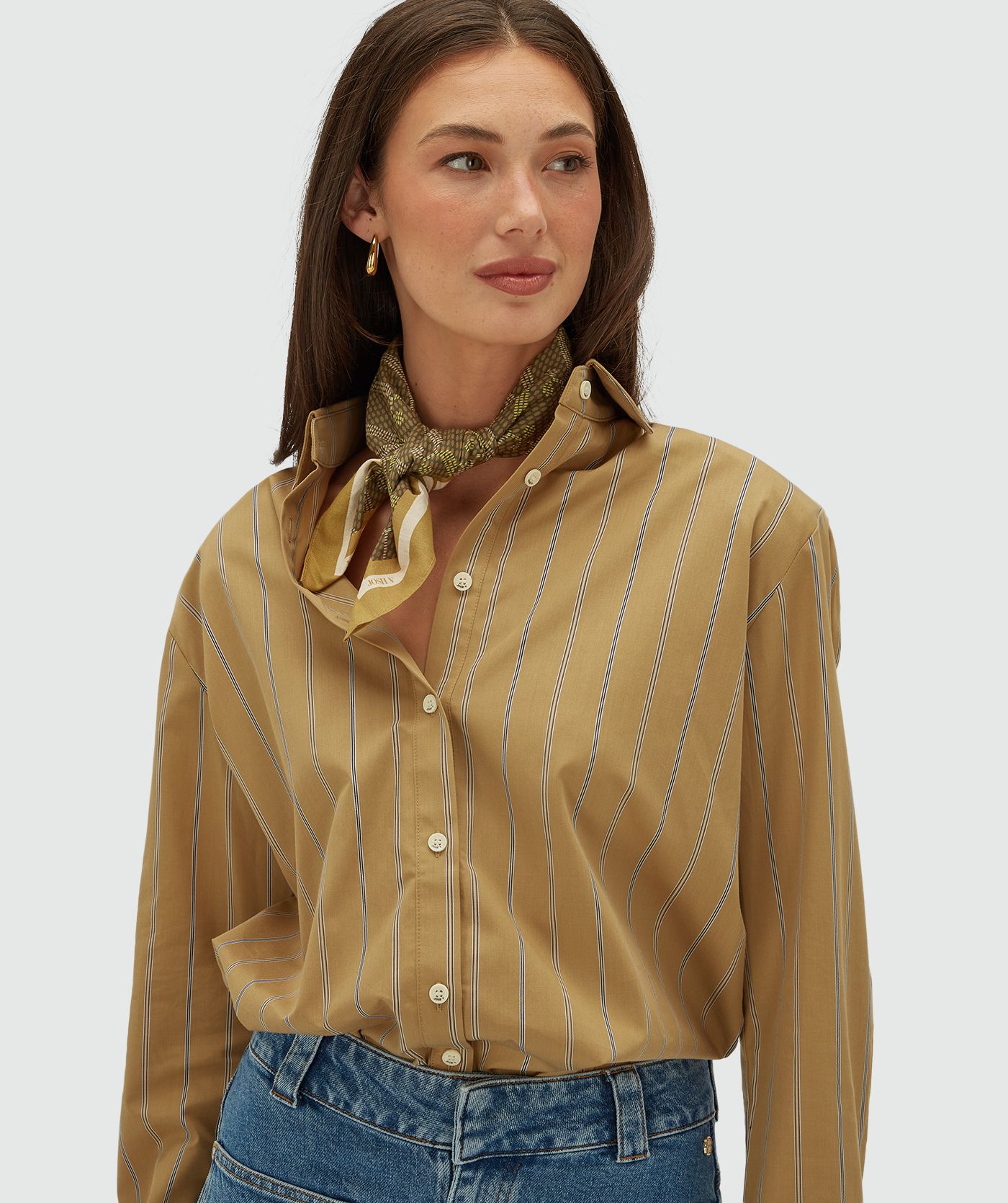 JV-BRYCE scarf with logo print