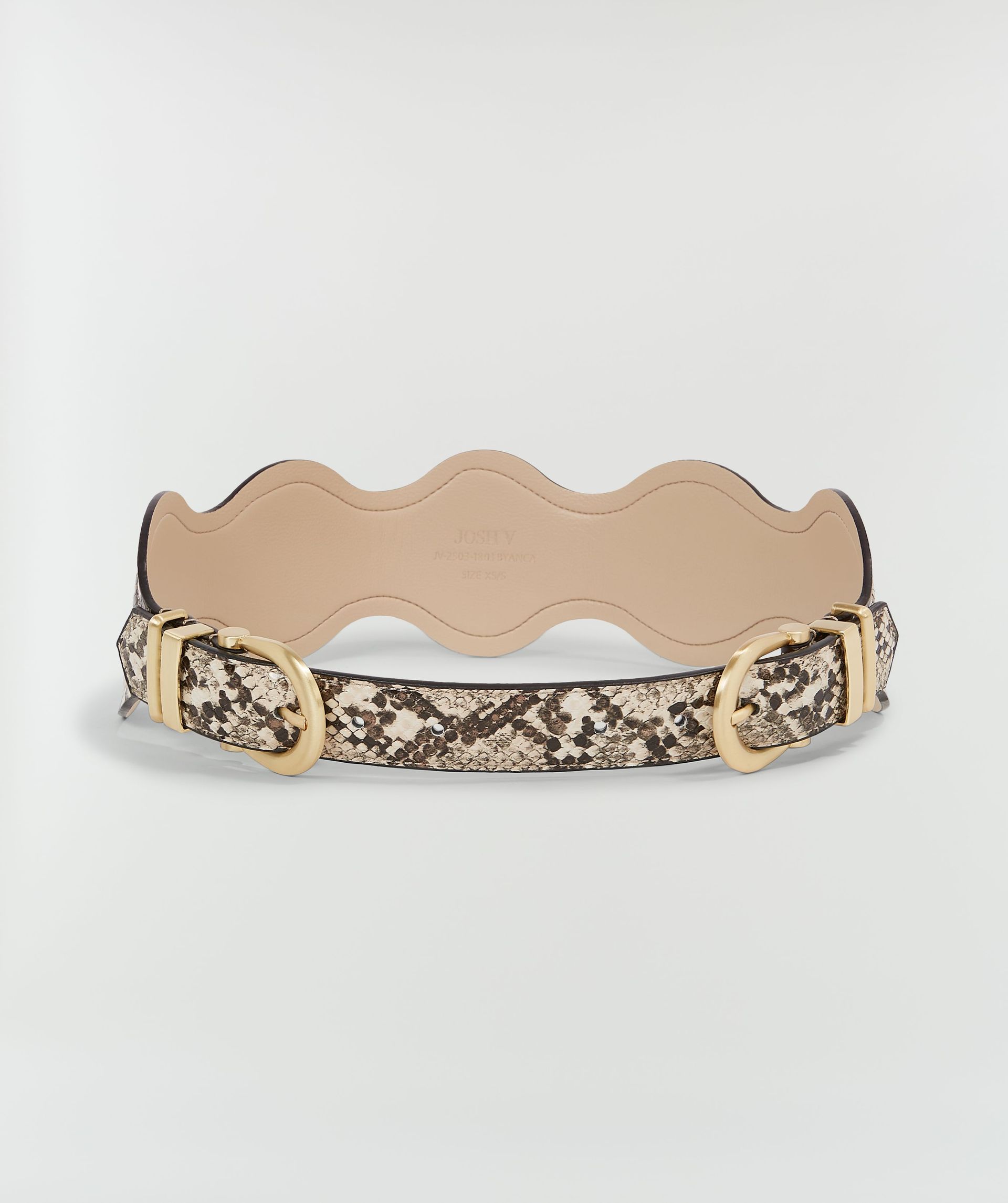 BYANCA riem met slangenprint
