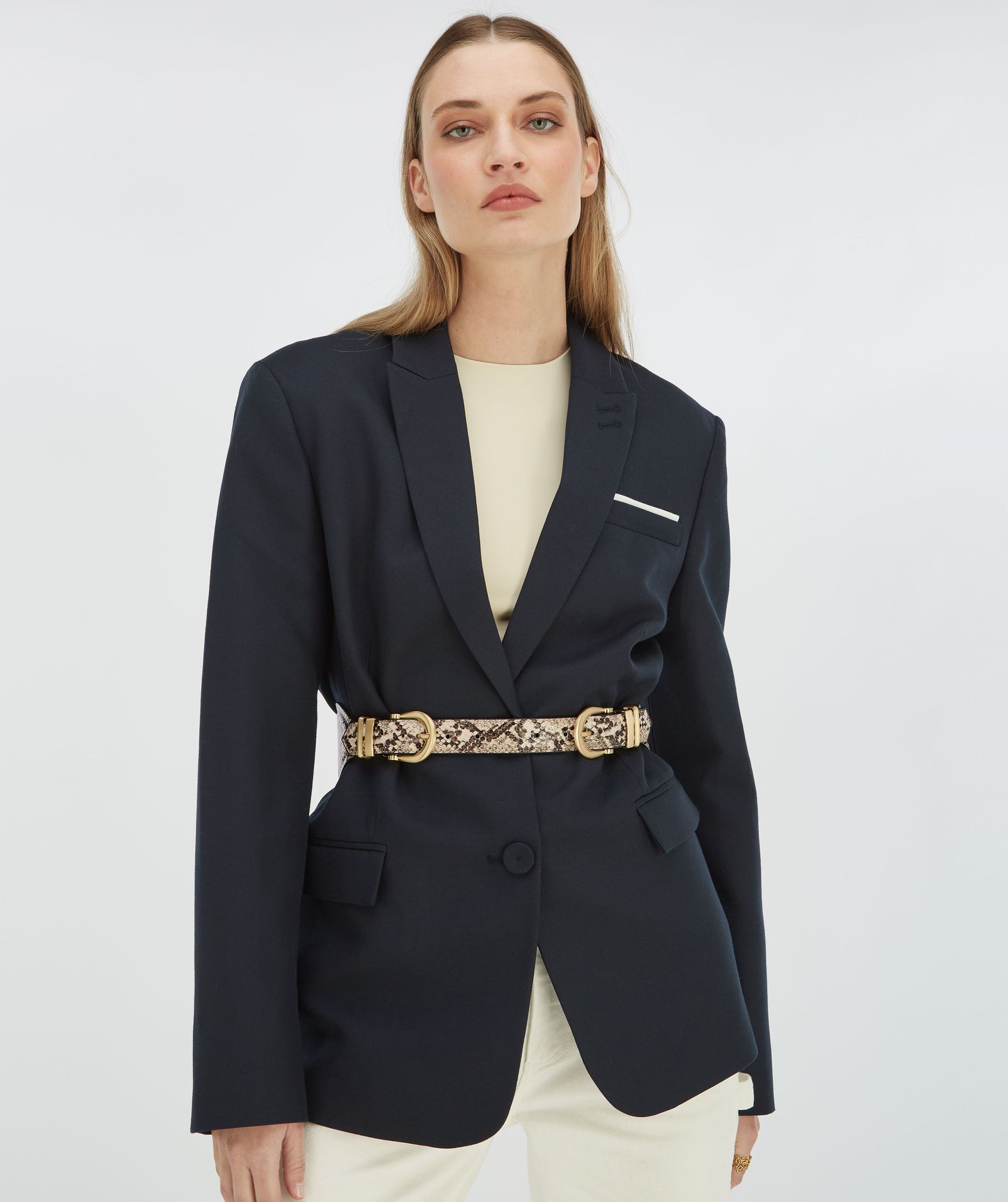 BYANCA riem met slangenprint