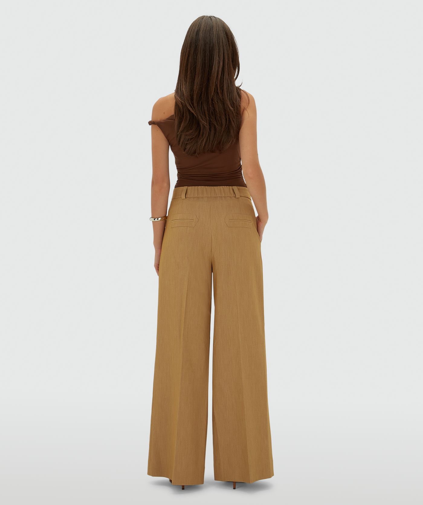 JV-CALLIE high-rise wide-leg trousers