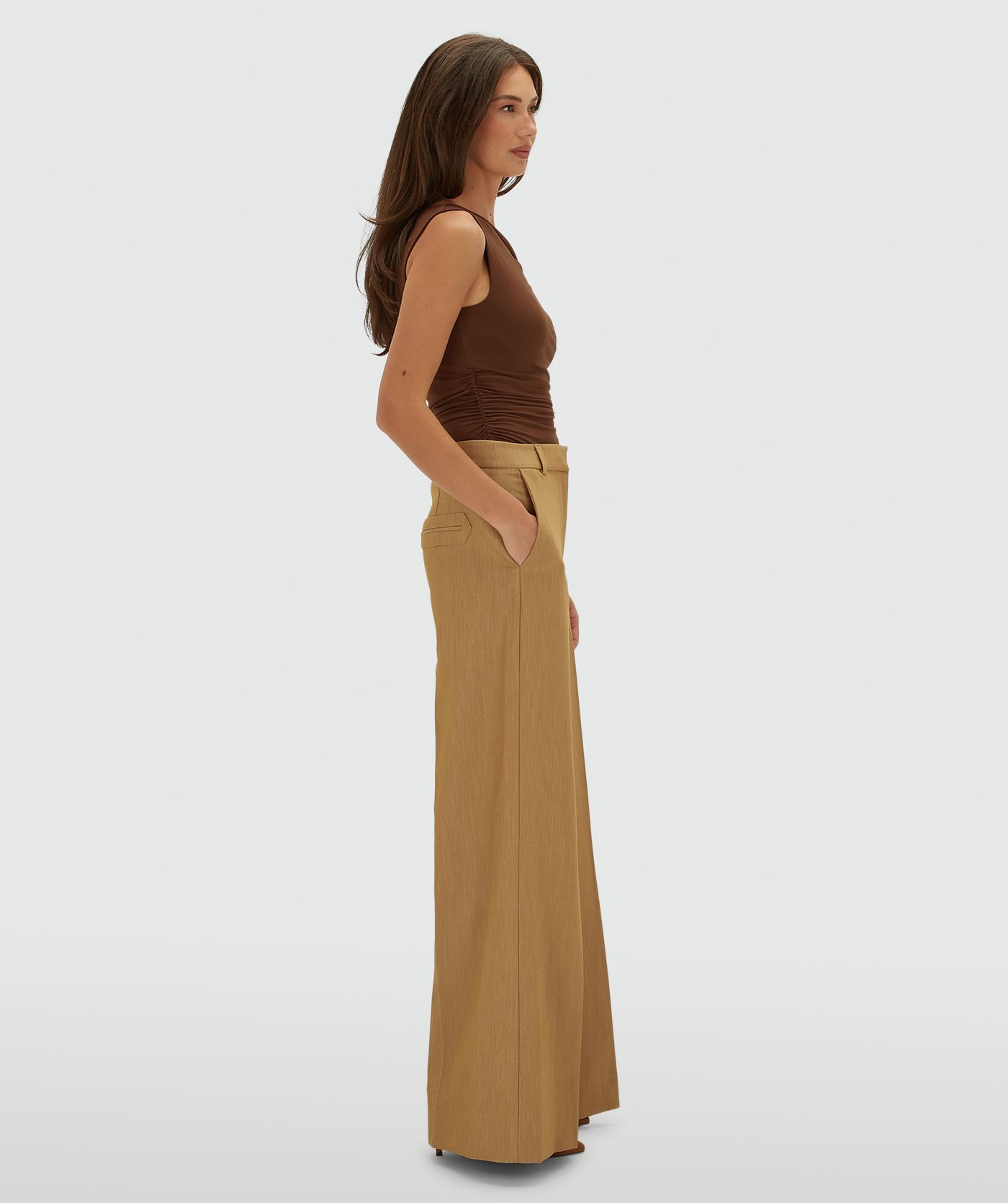 JV-CALLIE high-rise wide-leg trousers