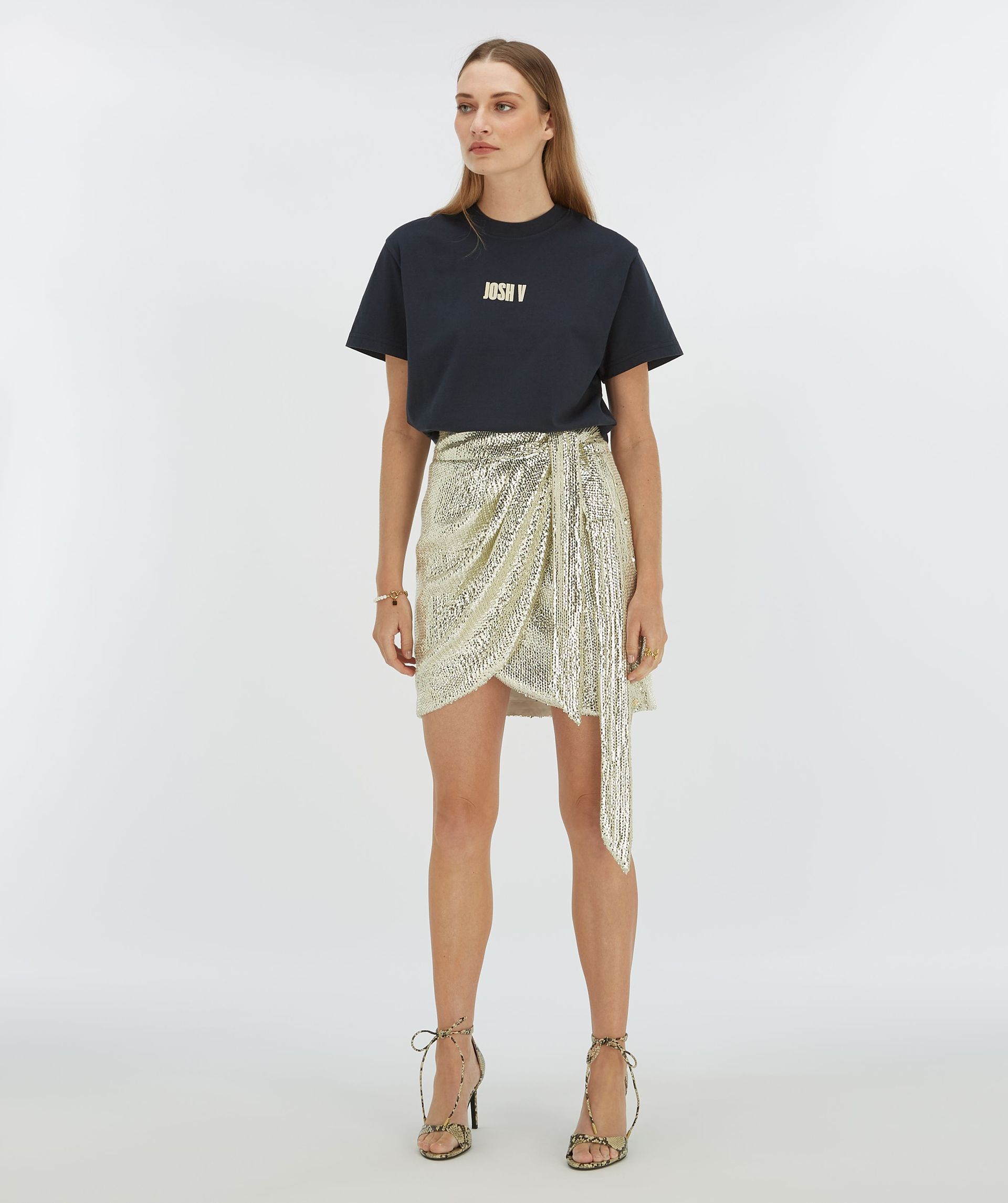 CAMEO regular fit rok met pailletten 