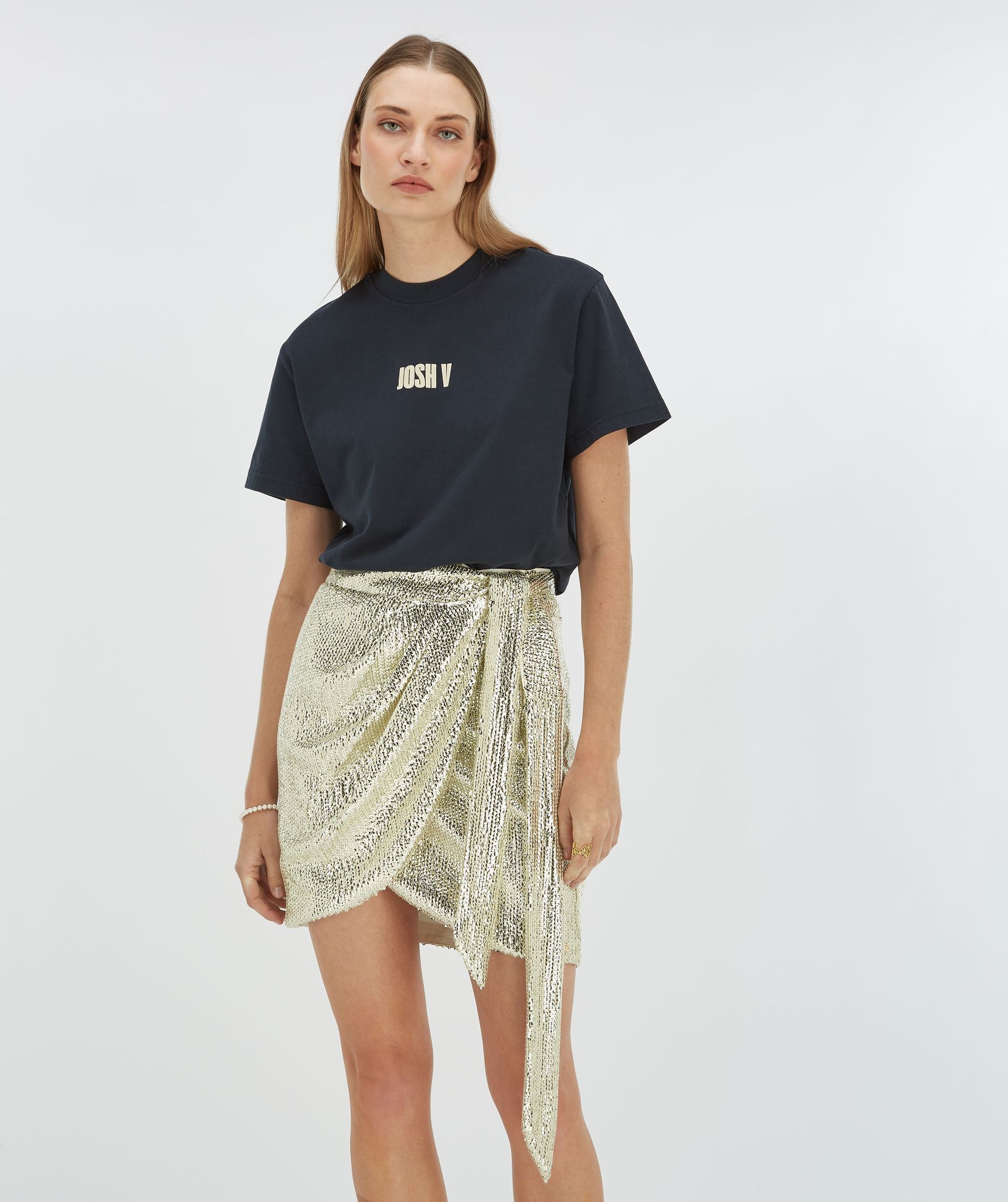 CAMEO regular fit rok met pailletten 