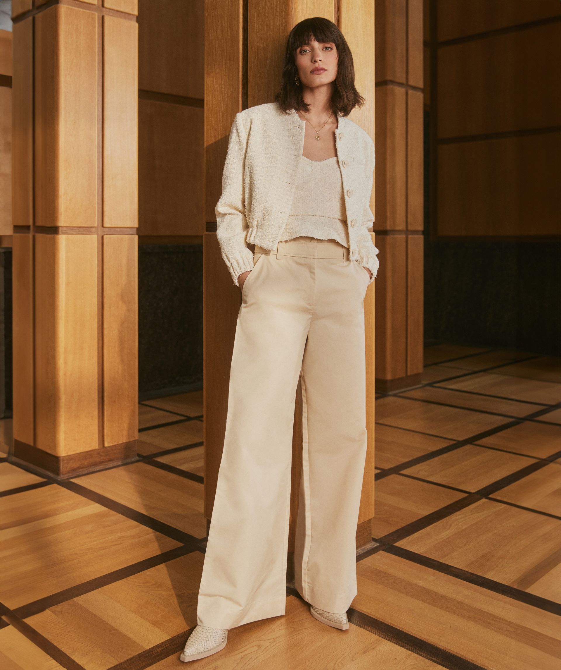 CARTER high rise wide leg trousers