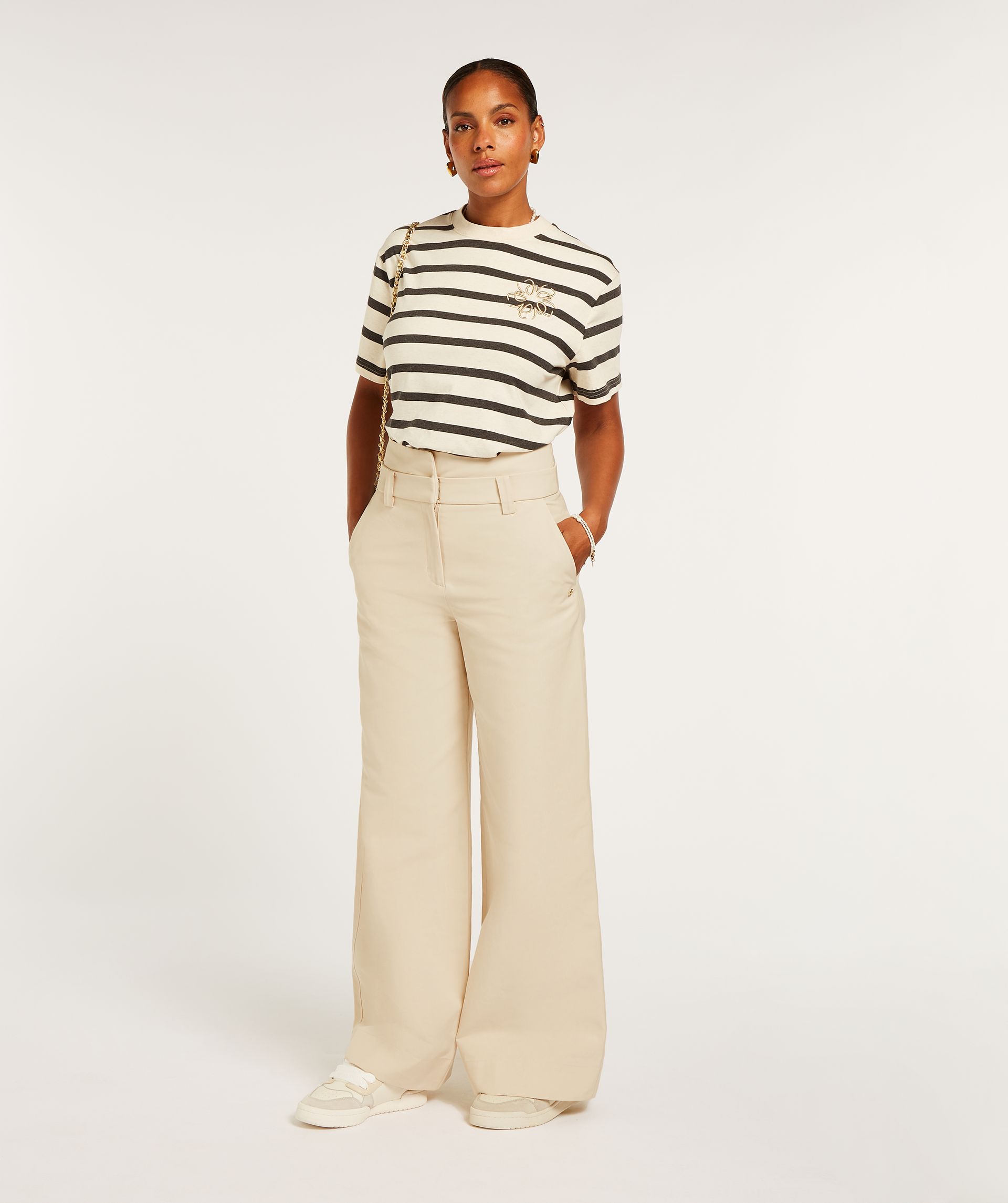 CARTER high rise wide leg pantalon