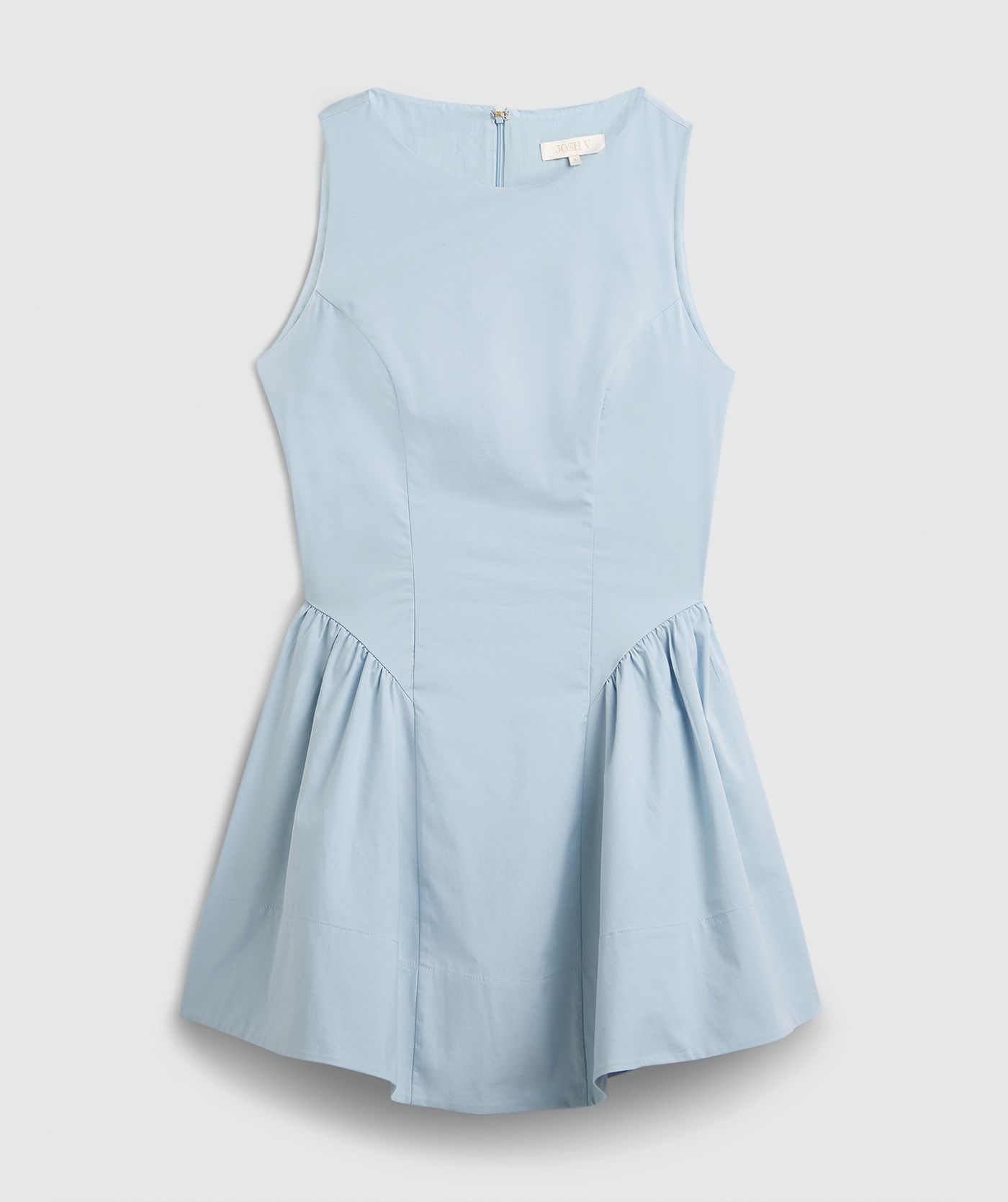 green emerald velvet dress Blue Rosebuds Triple Button Pleated Dress