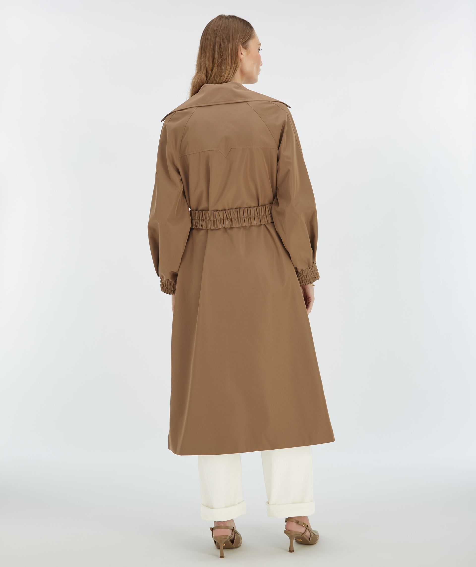 CELINE Trenchcoat mit metallischer Innenseite