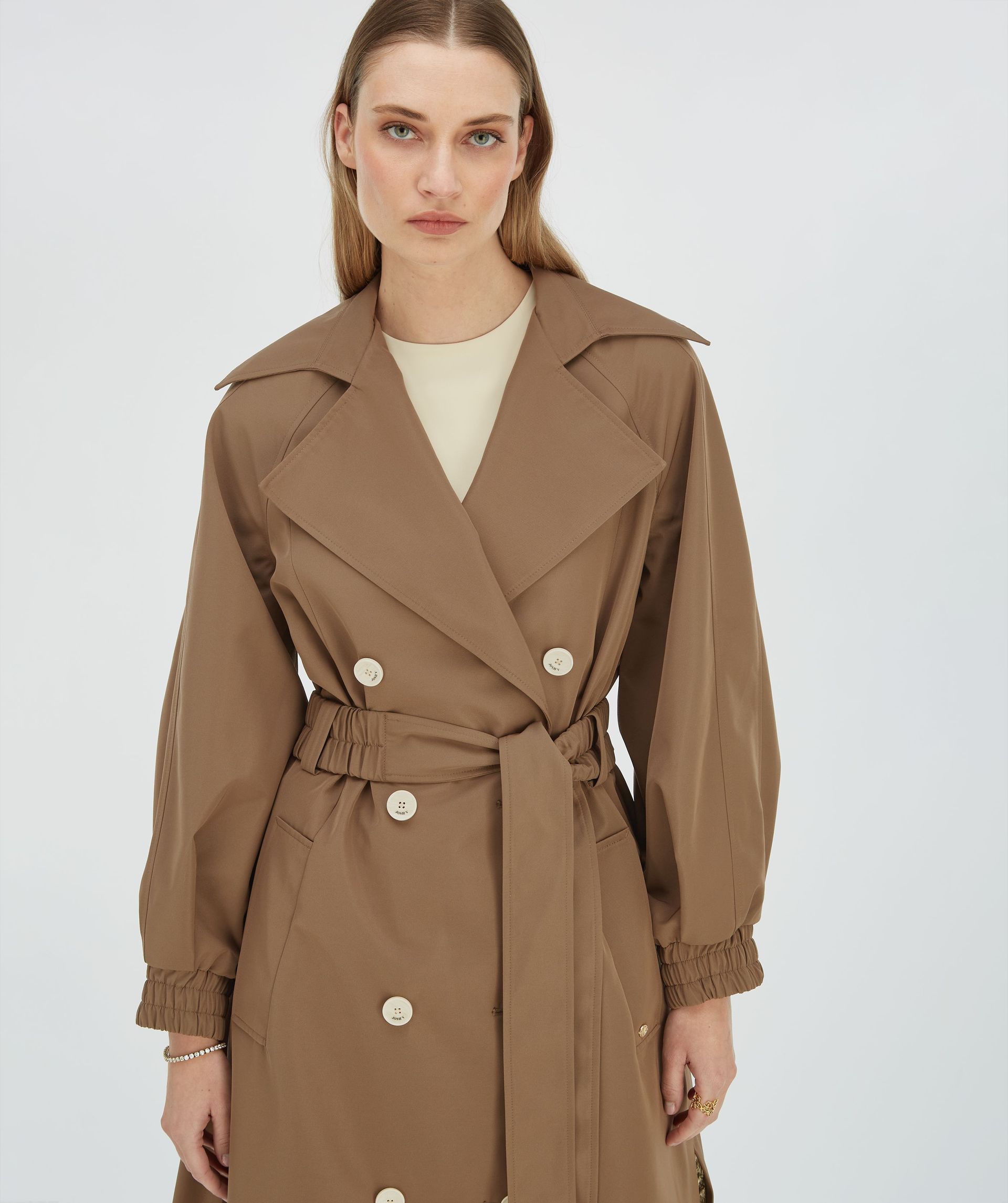 CELINE Trenchcoat mit metallischer Innenseite