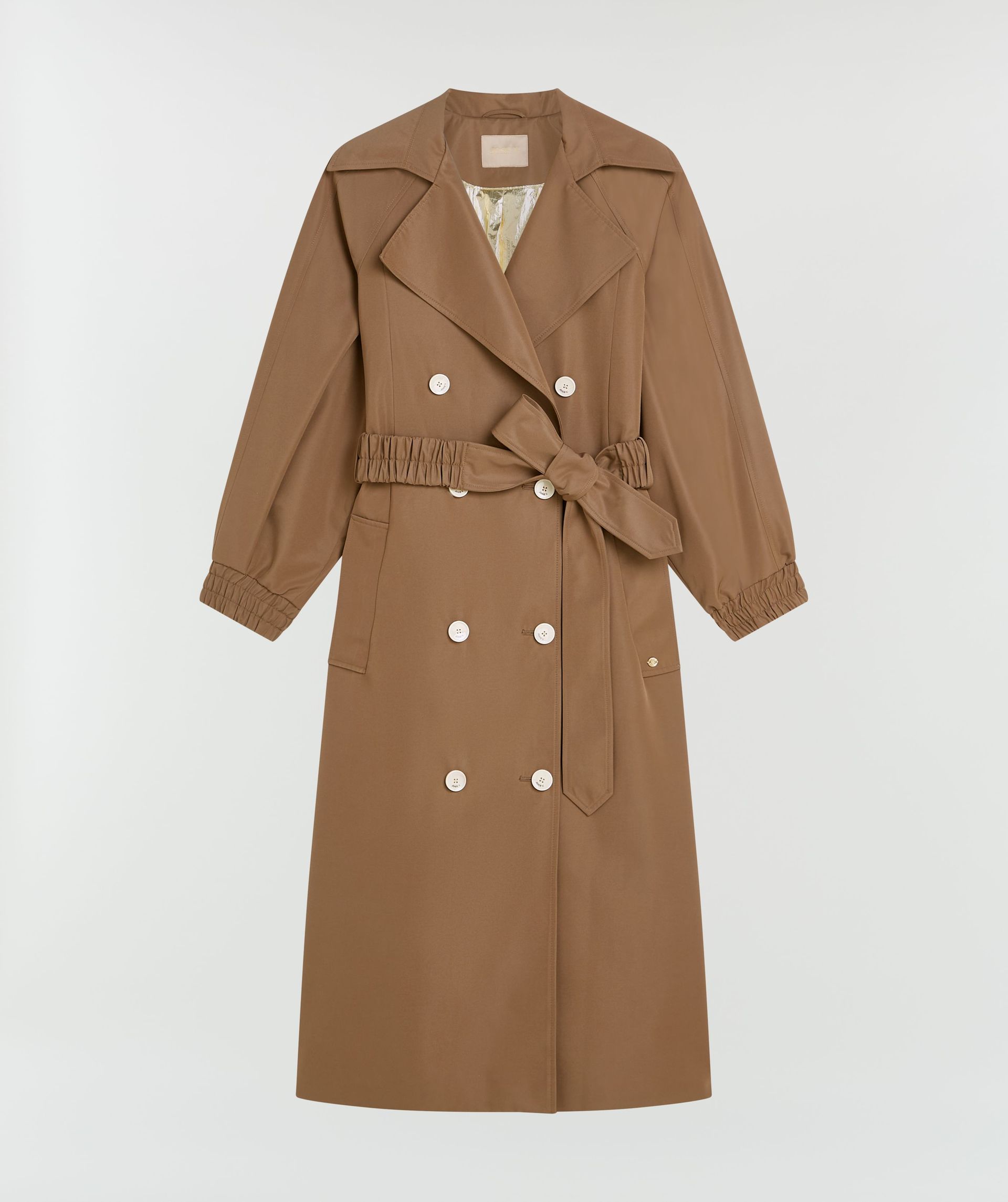CELINE Trenchcoat mit metallischer Innenseite
