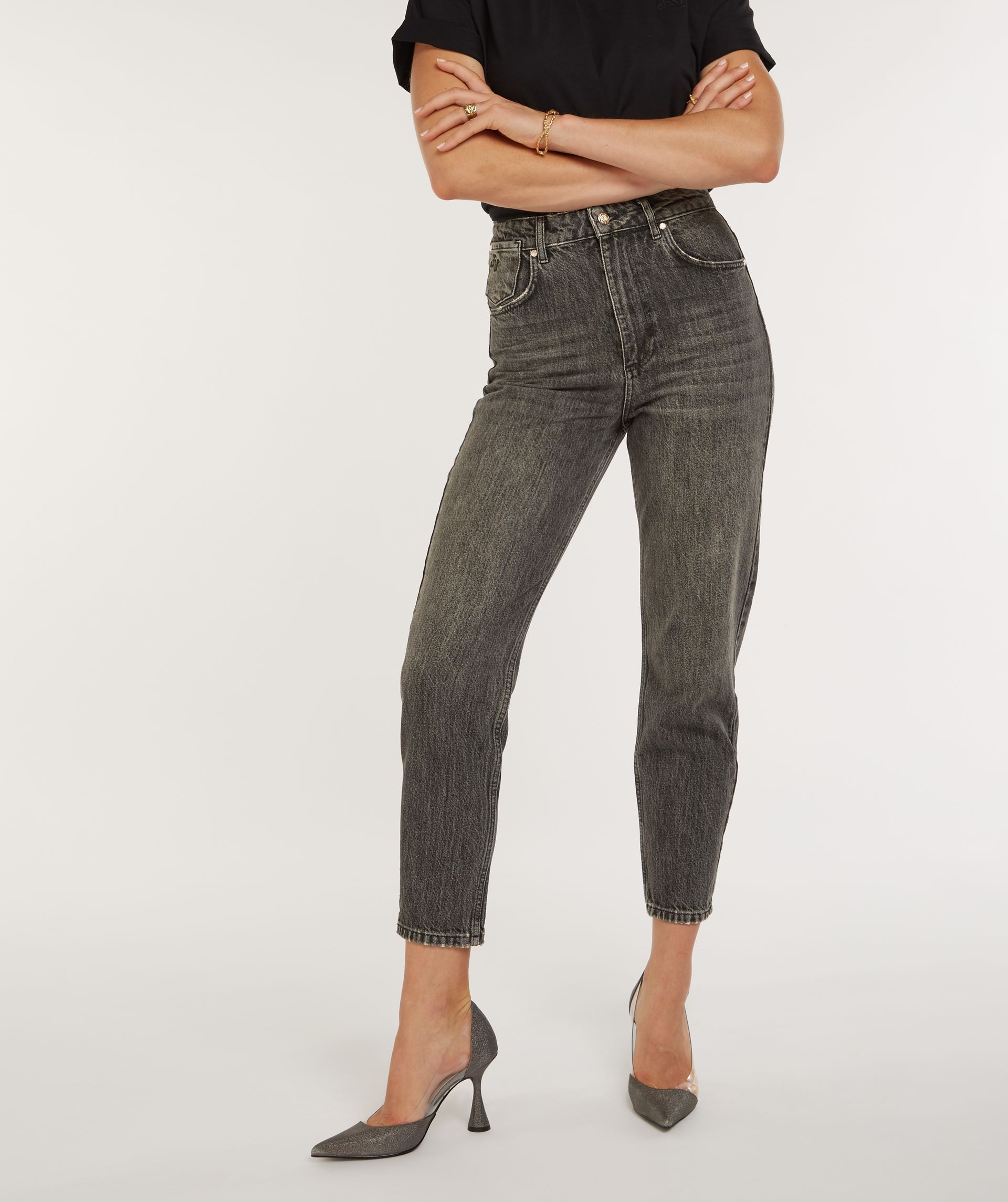 DALIA hochgeschittene girlfriend jeans