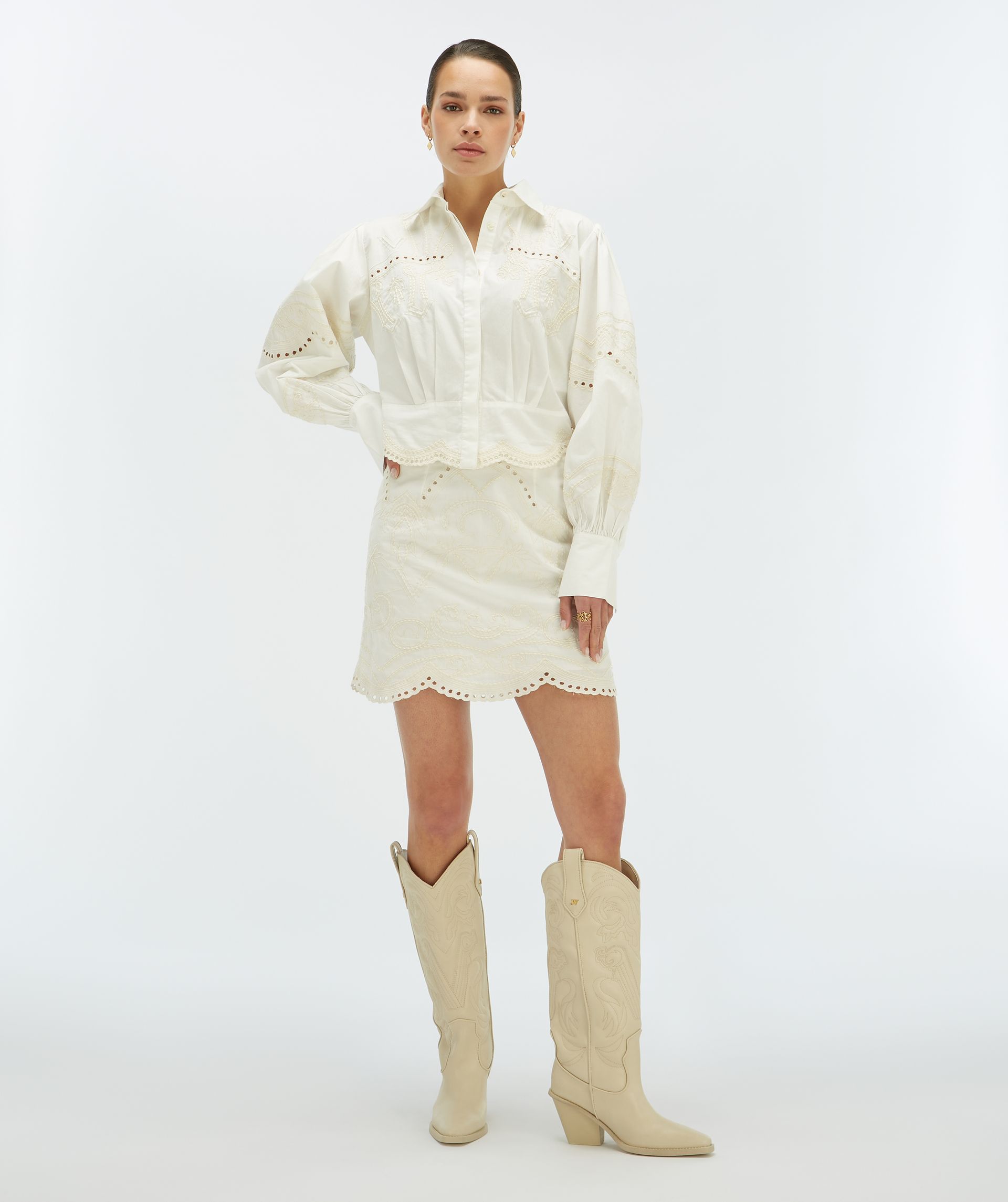 DAPHNE cropped blouse - Josh V