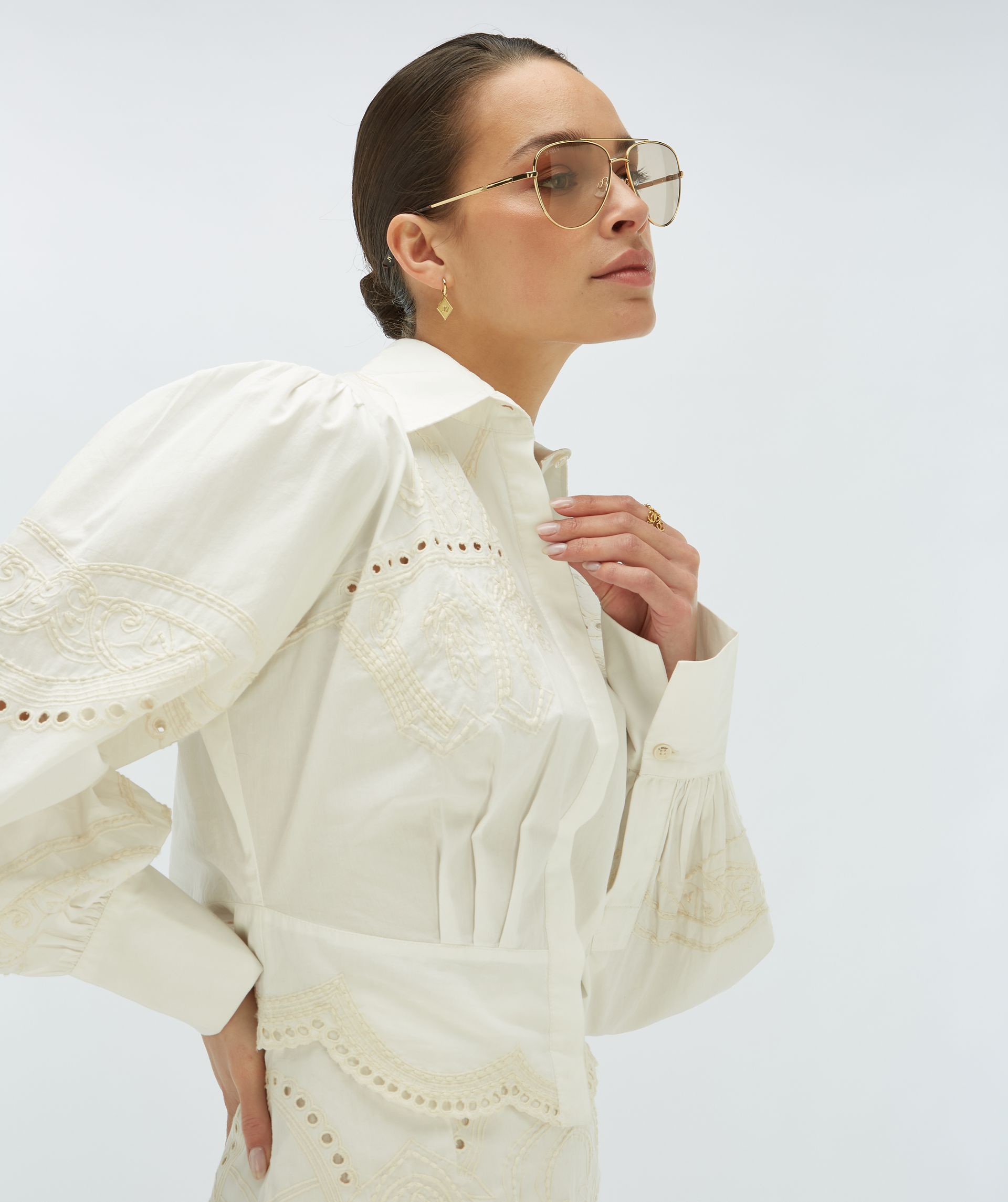 DAPHNE cropped blouse - Josh V
